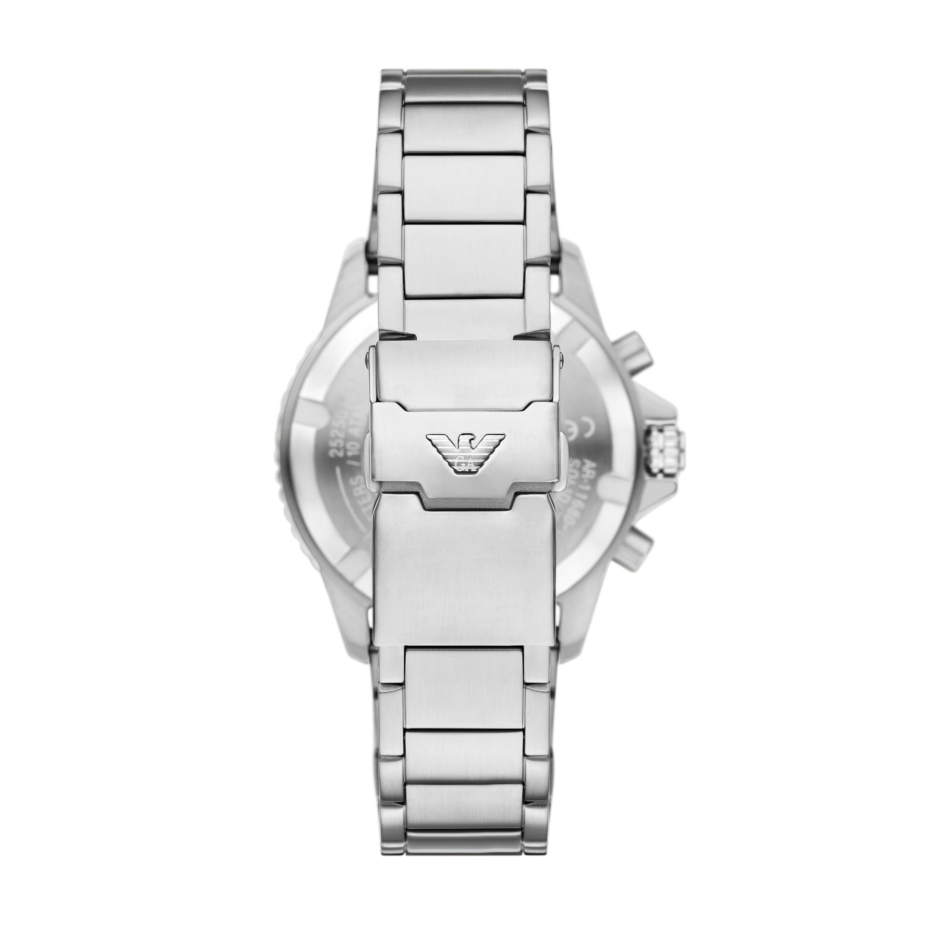 Emporio Armani Black Dial Stainless Steel Watch AR11739