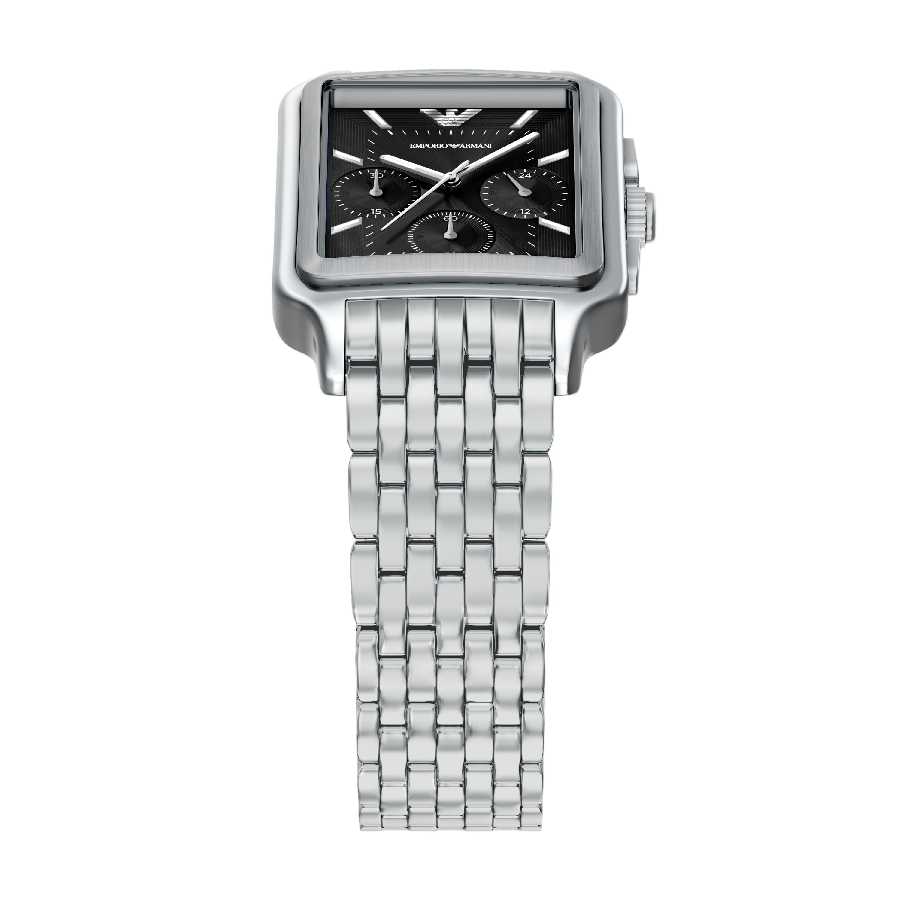 Emporio Armani Black Dial Stainless Steel Watch AR11751