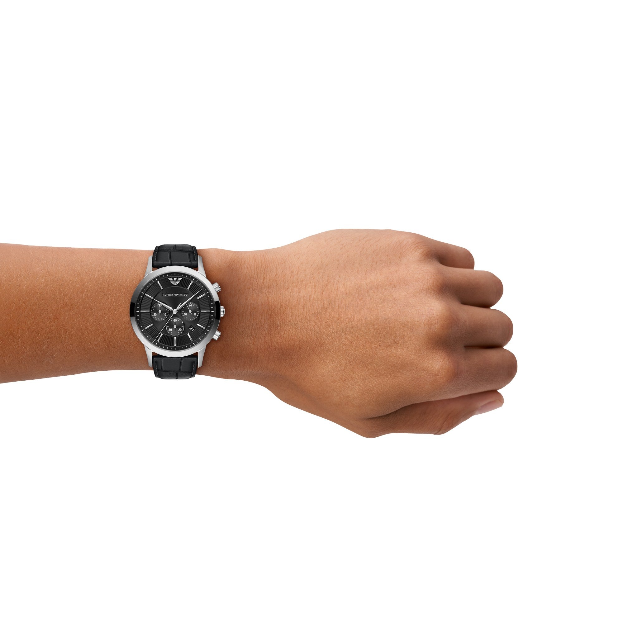 Emporio Armani men's watch, black dial (view 7)