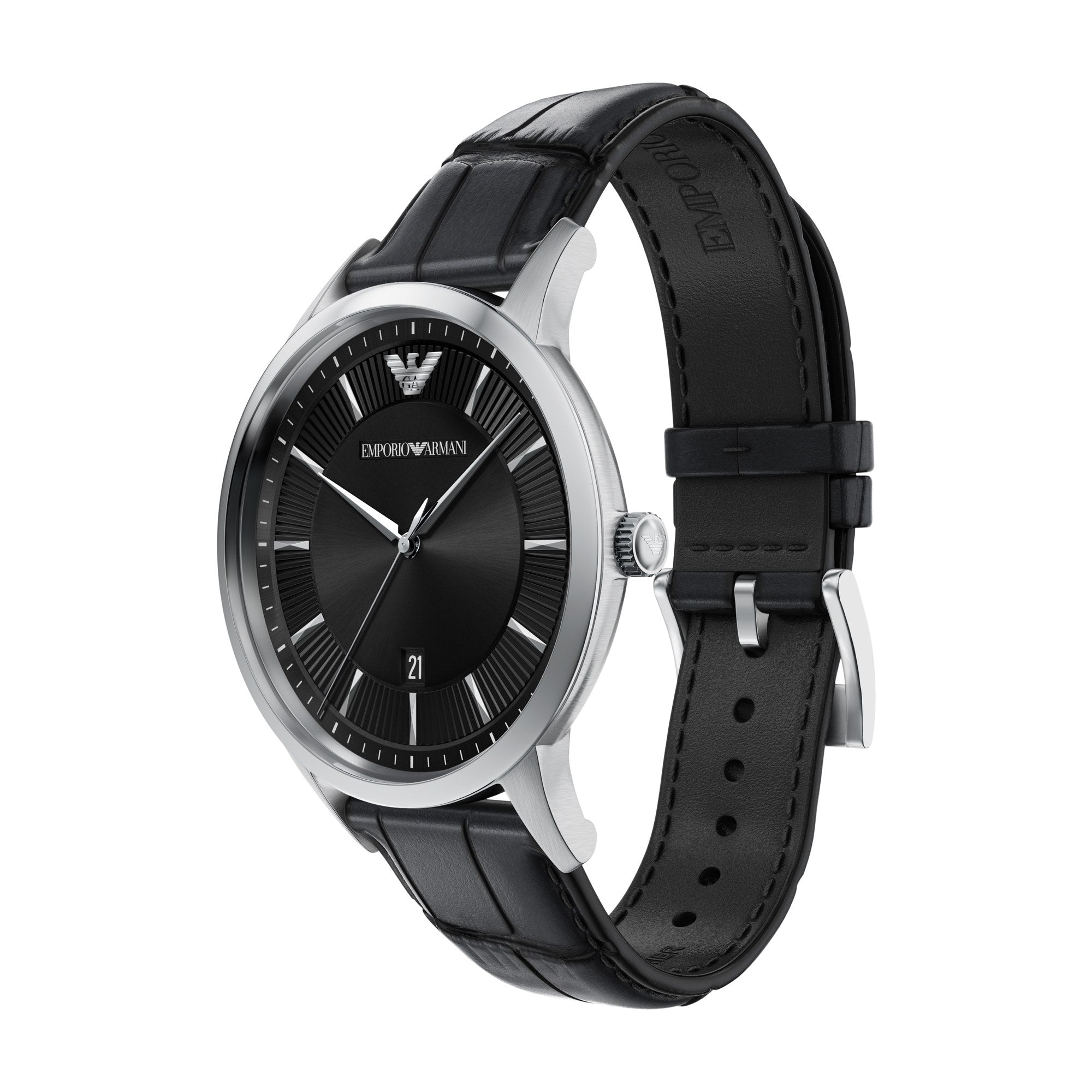 Emporio Armani men's watch, black dial (view 3)