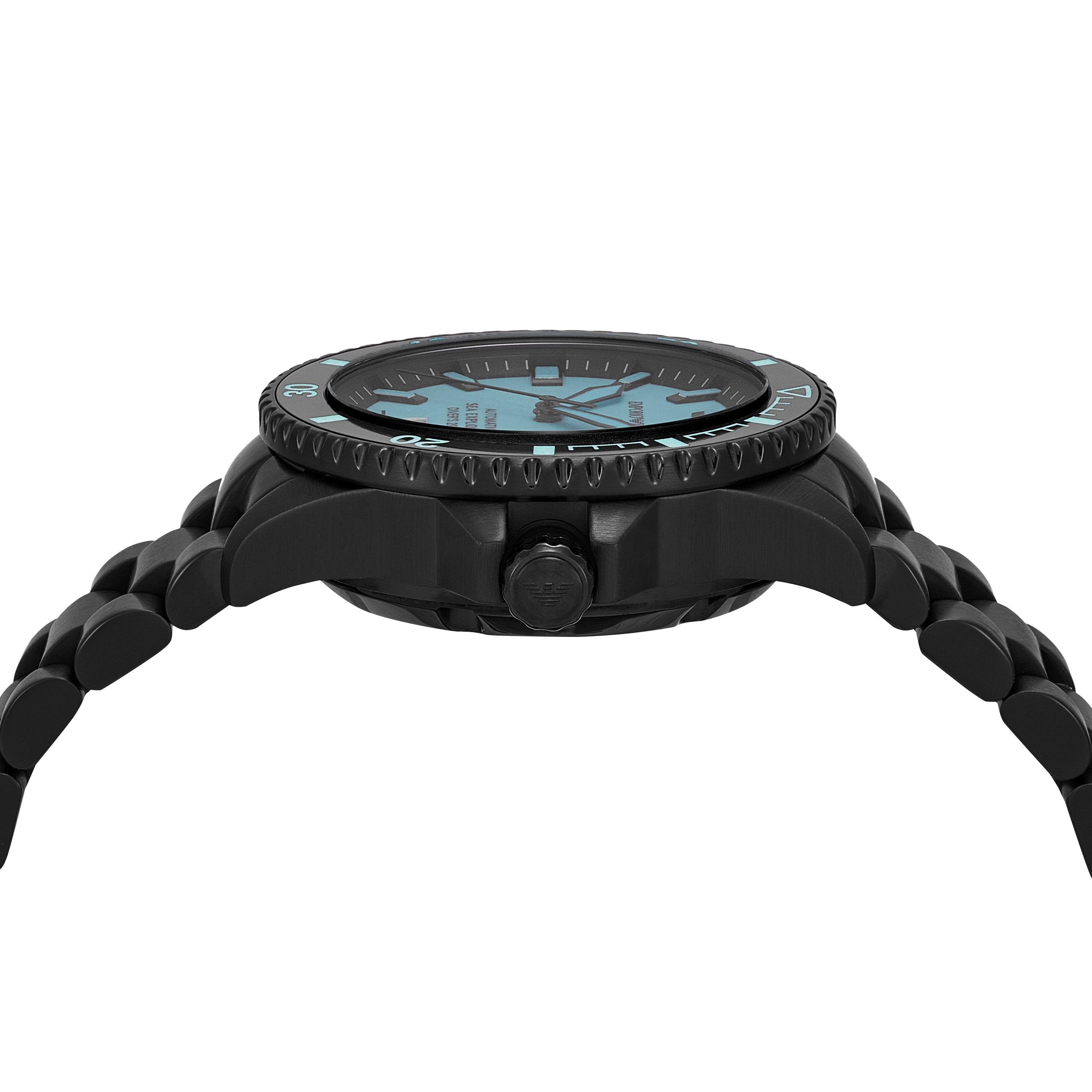 Emporio Armani Sea Explorer Automatic Black Stainless Steel Watch AR60084