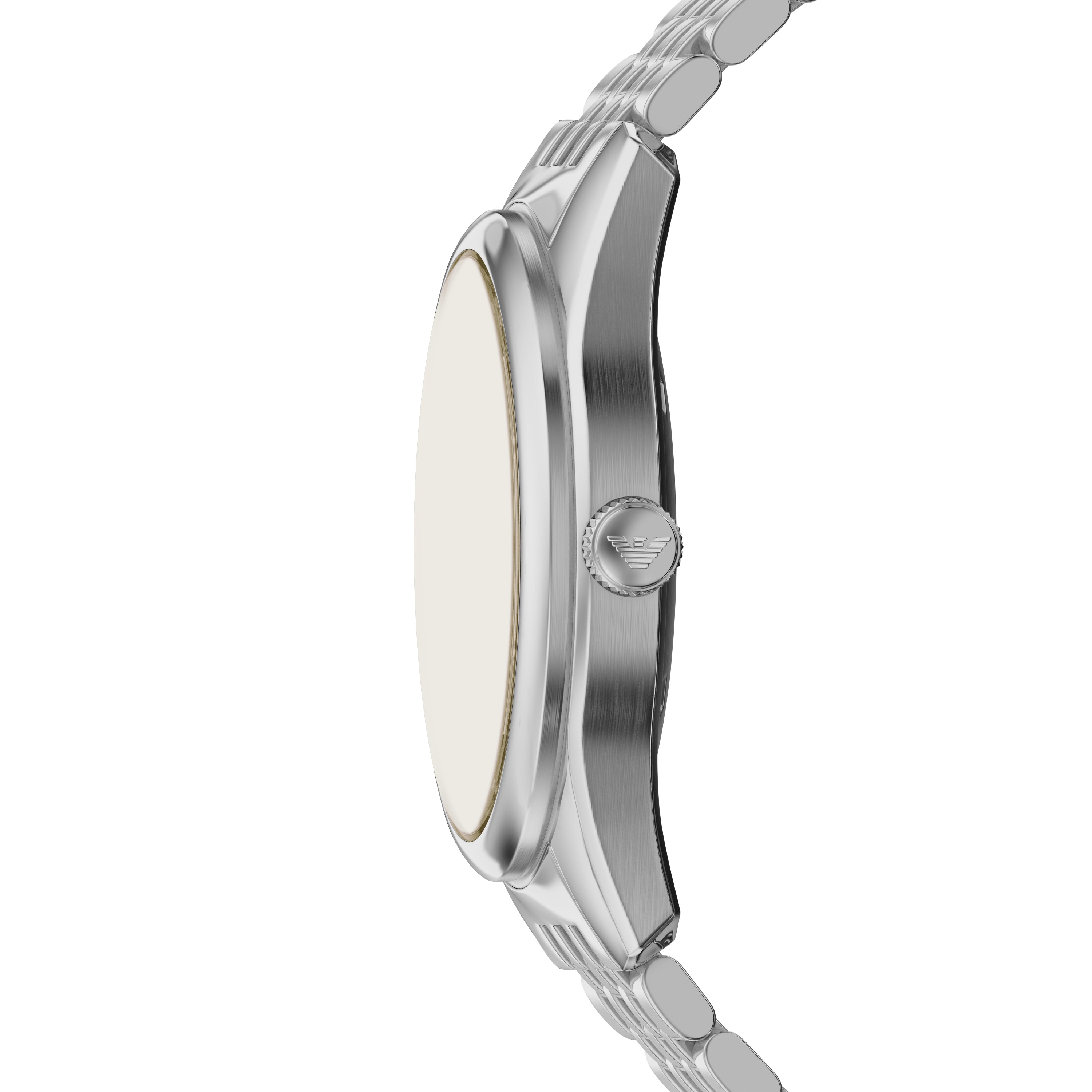 Armani Automatic Stainless Steel Beige Dial Watch AR60095