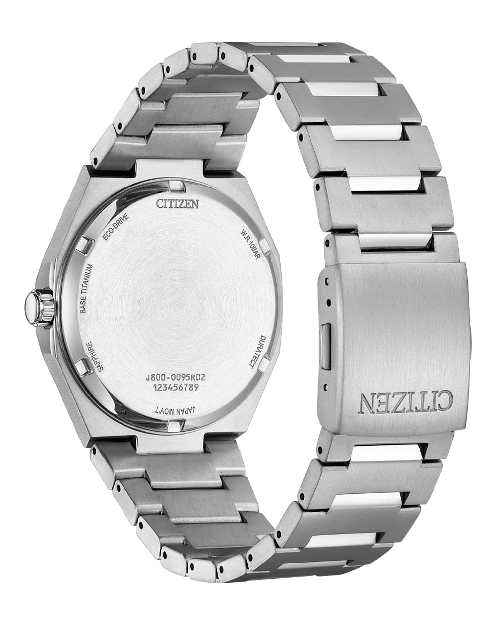 Citizen Eco-Drive Zenshin Three-hand White Dial Stainless Steel Watch AW0130-85A