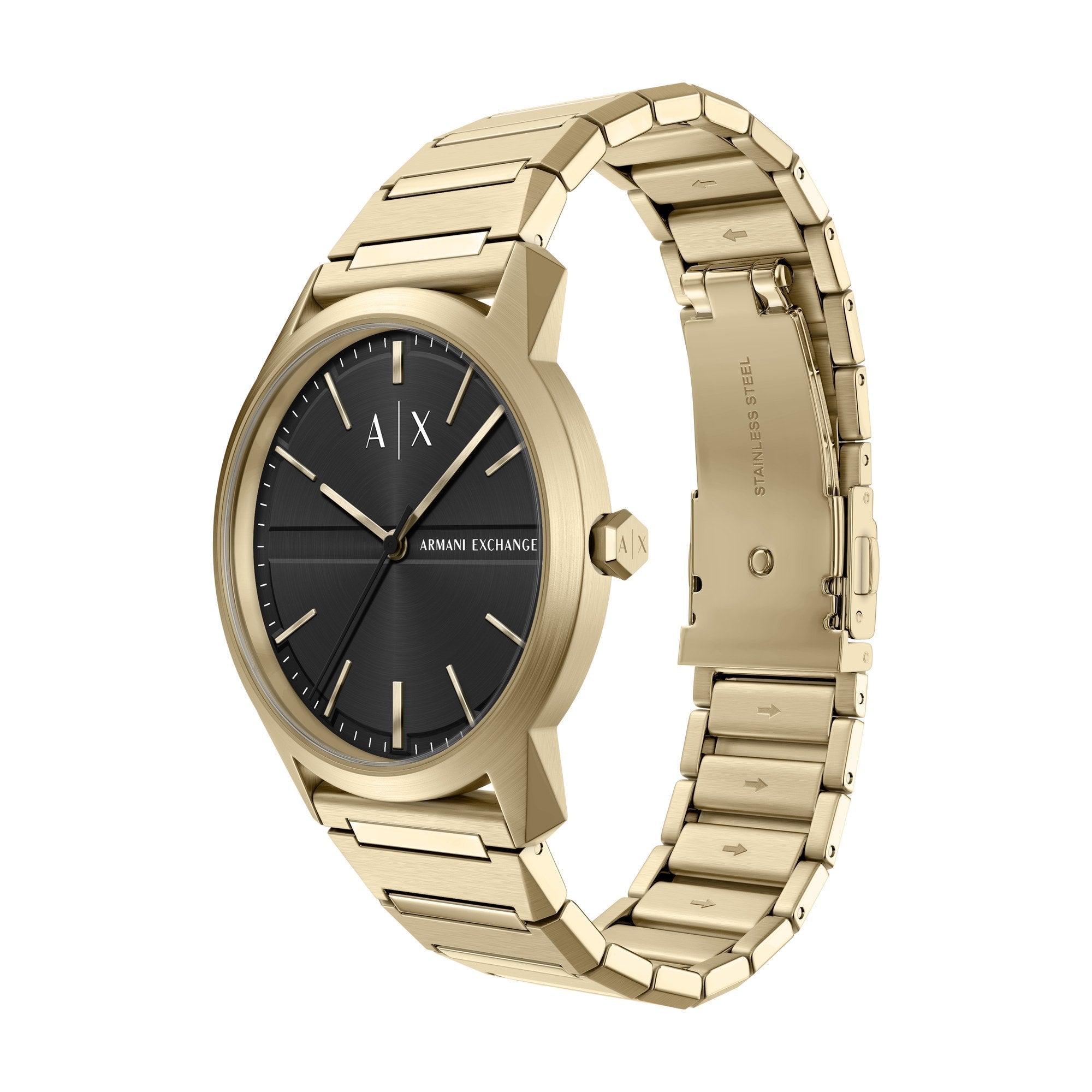 Armani Exchange men's watch, black dial (view 3)