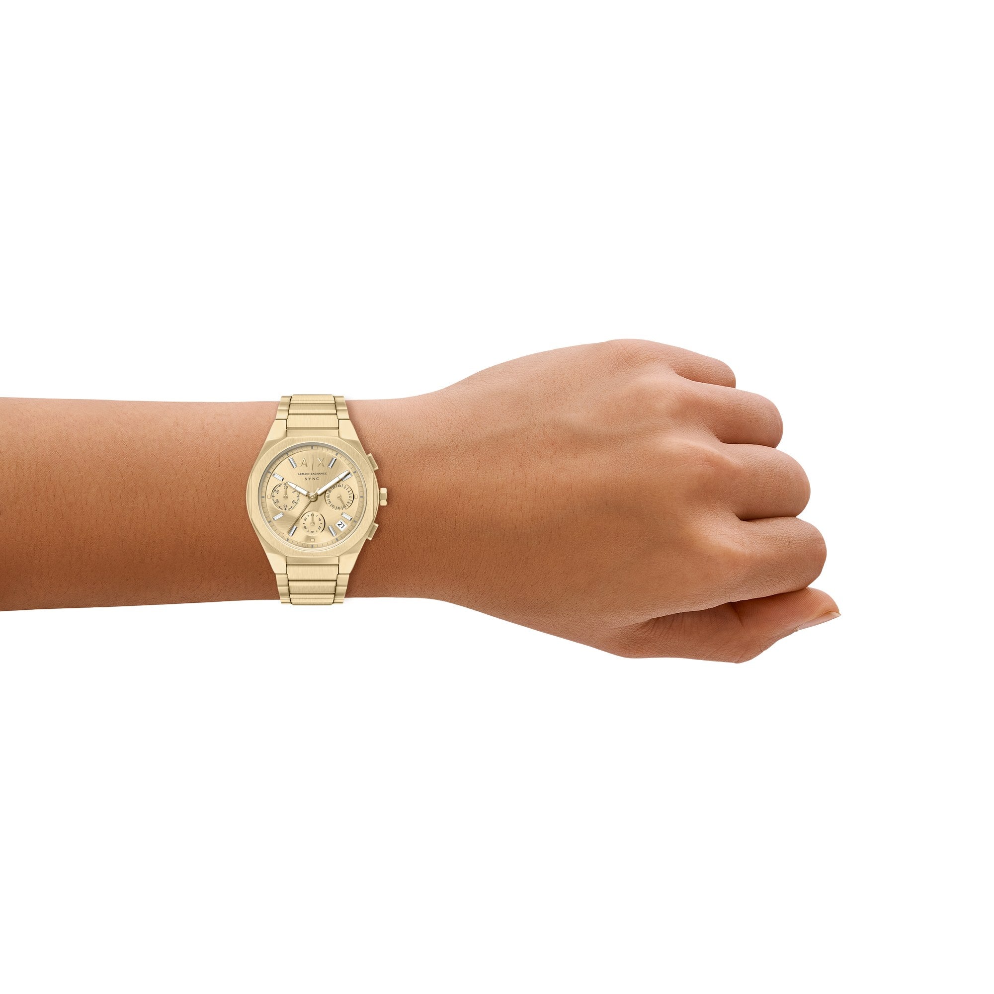 Armani Exchange women's watch, gold dial (view 7)