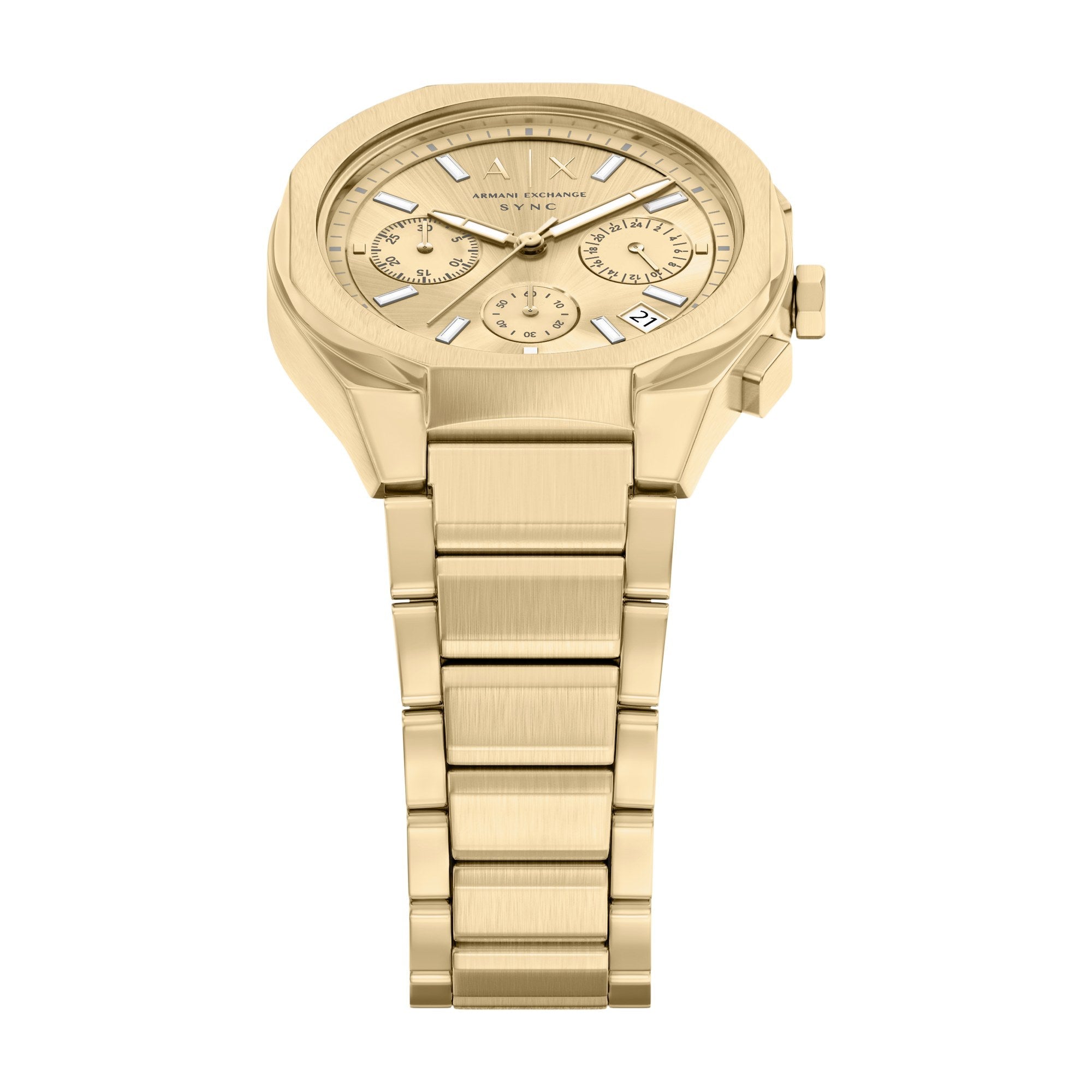Armani Exchange women's watch, gold dial (view 2)