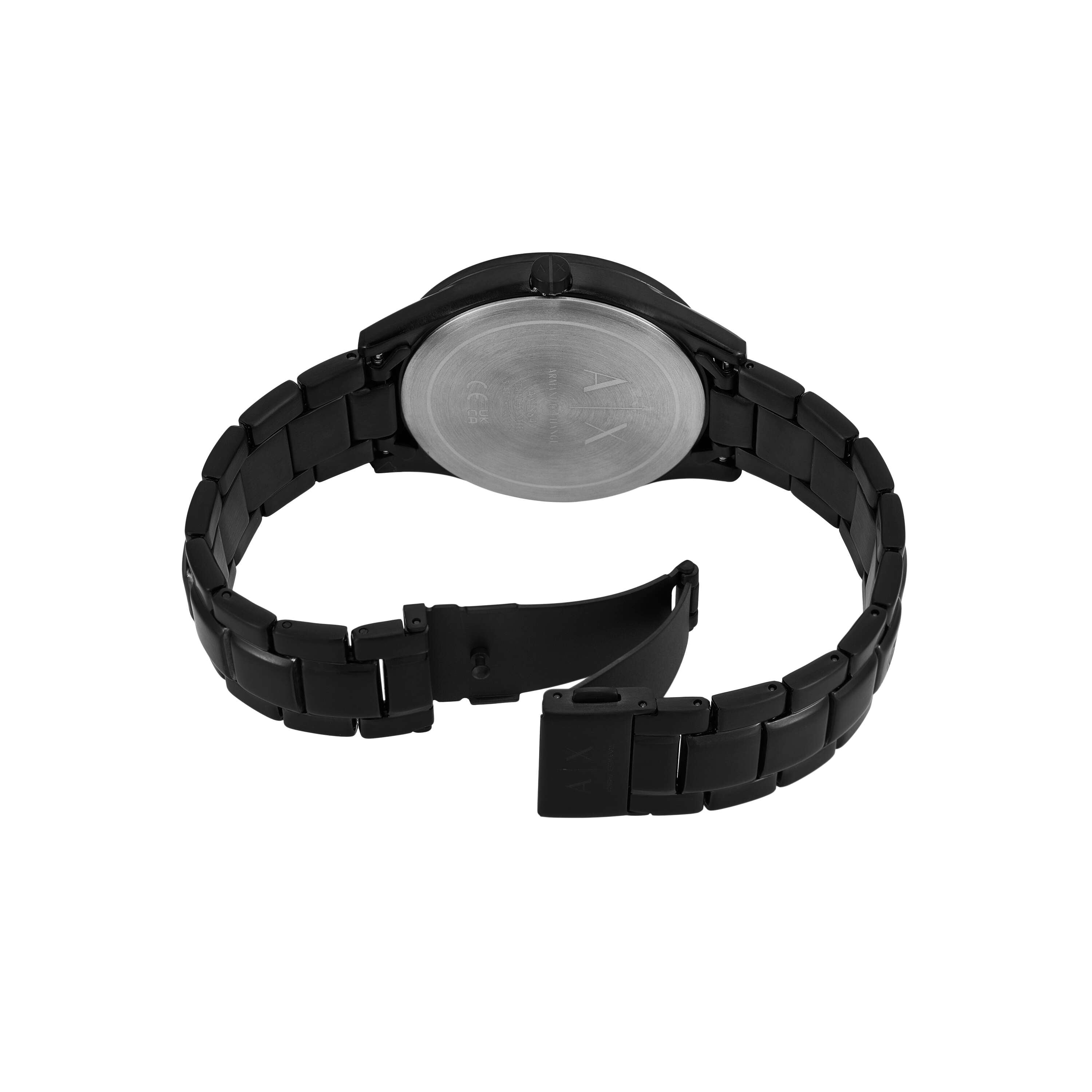 Armani Exchange Multifunction Black Stainless Steel Watch and Necklace Set AX7160SET