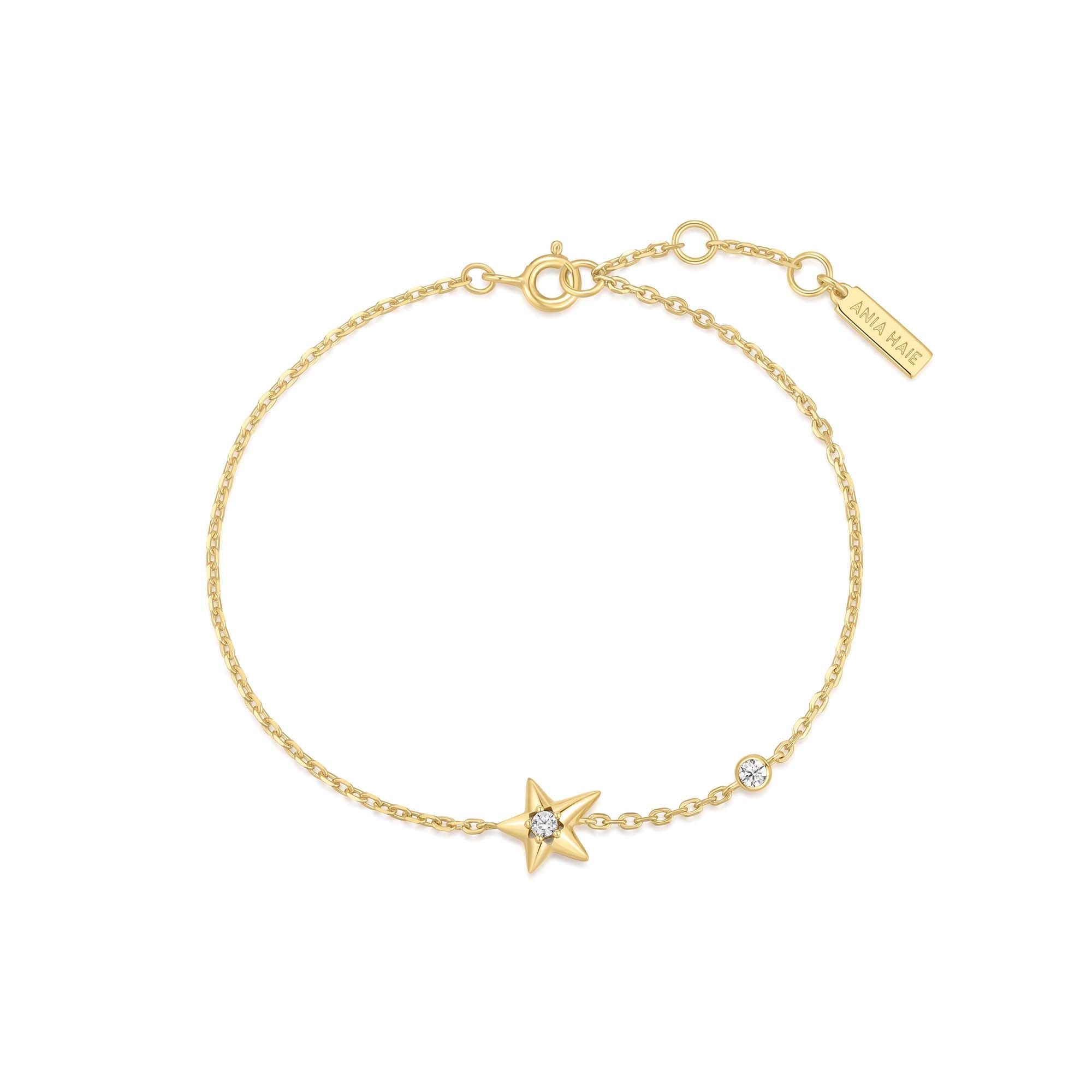 Gold Star Bracelet for Women Elegant Celestial Sparkle Jewelry