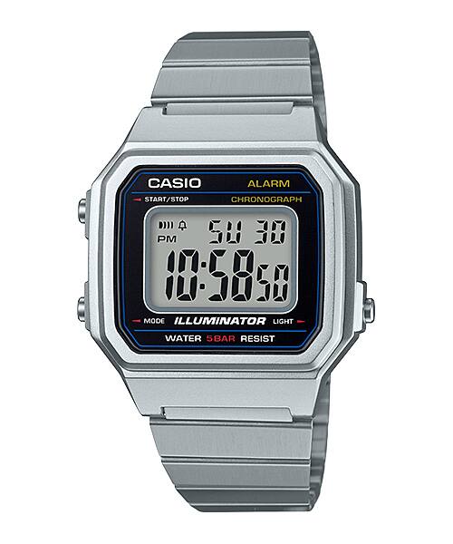 Casio Vintage Silver Stainless Steel Watch B650WD-1A