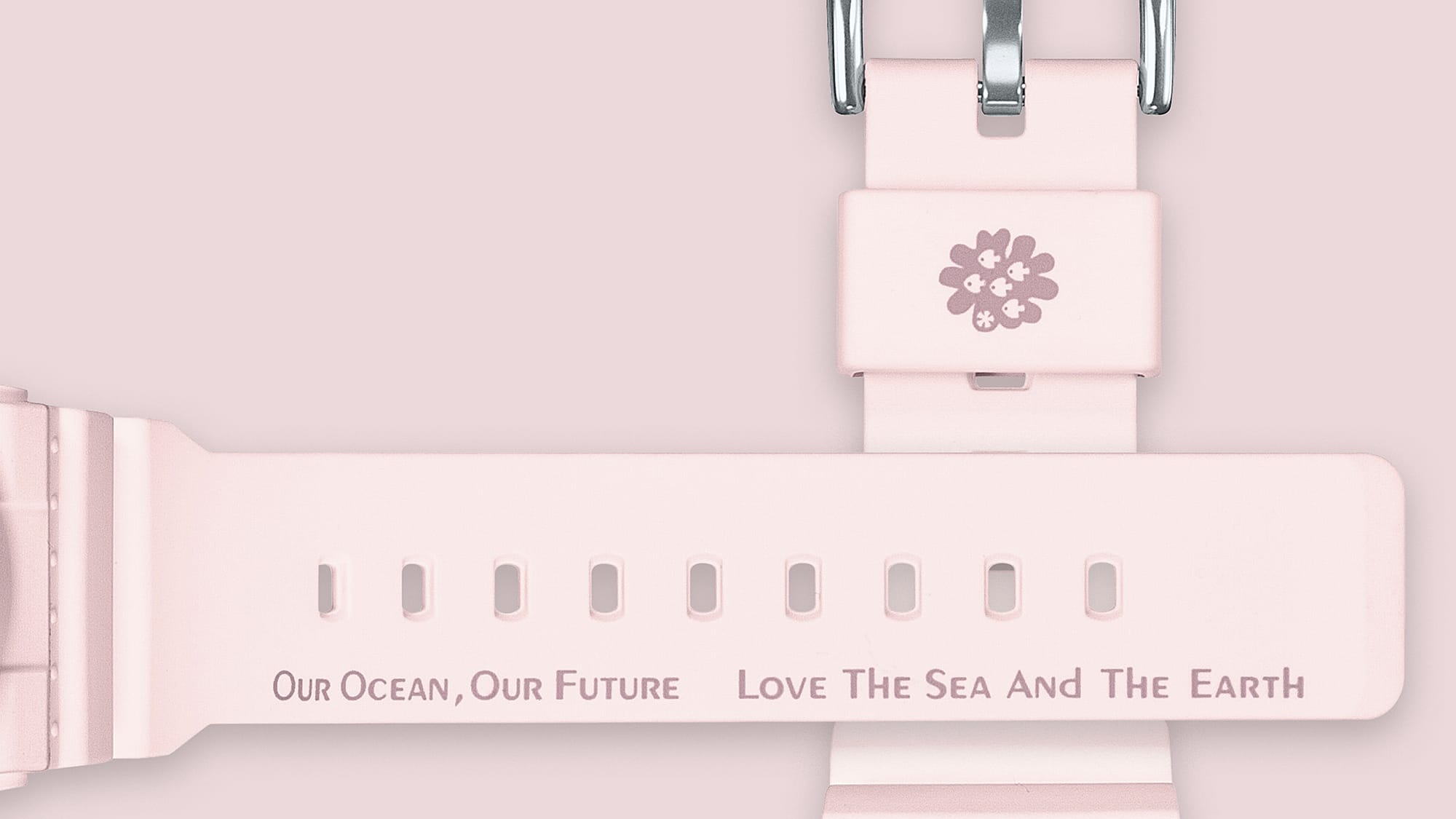 Baby-G Aqua Planet Collaboration 2024 Pink Resin Band Watch BA110AQ-4A