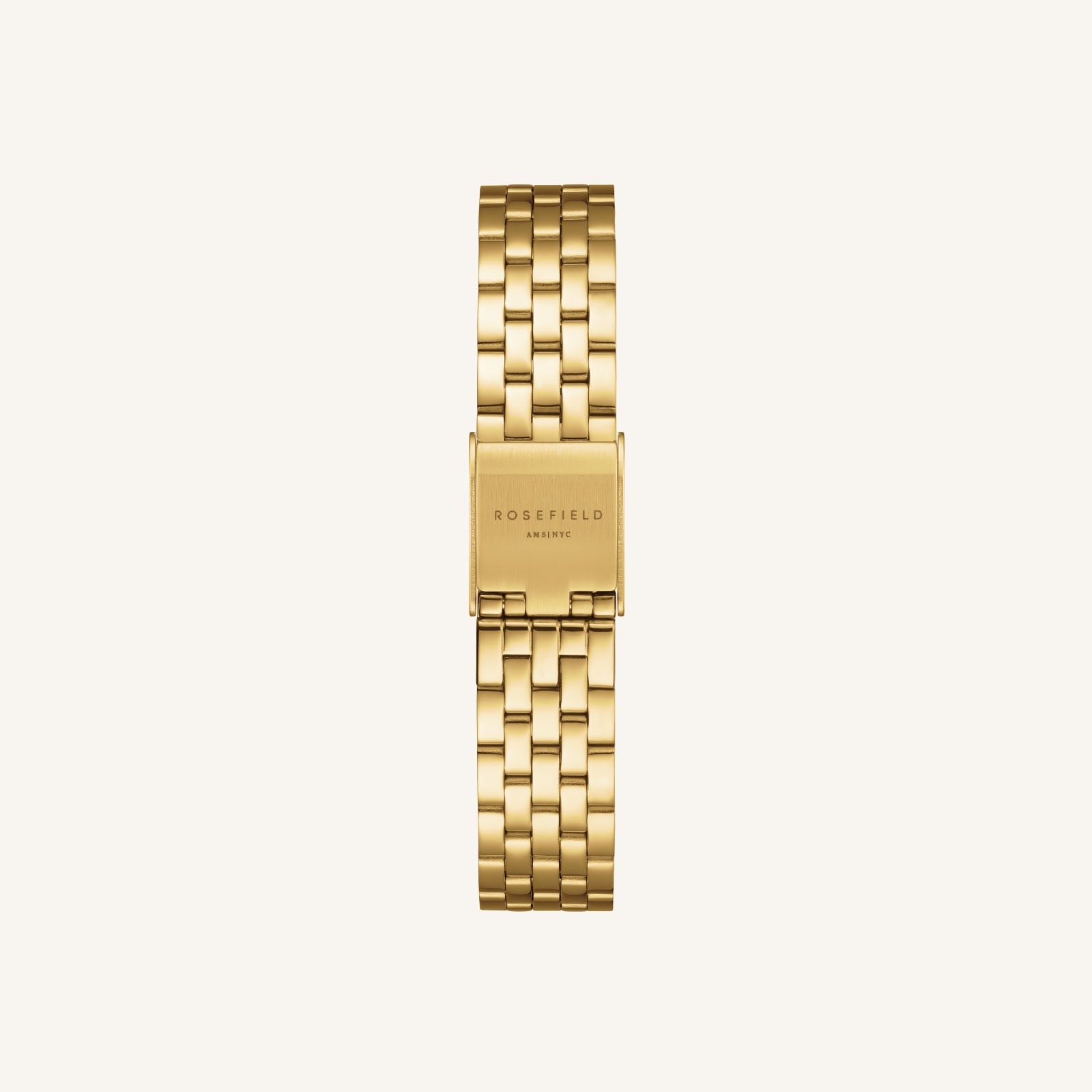 Rosefield Boxelle Gold Dial Stainless Steel Watch and Crystal Detailed Bracelet BCGTC-X284