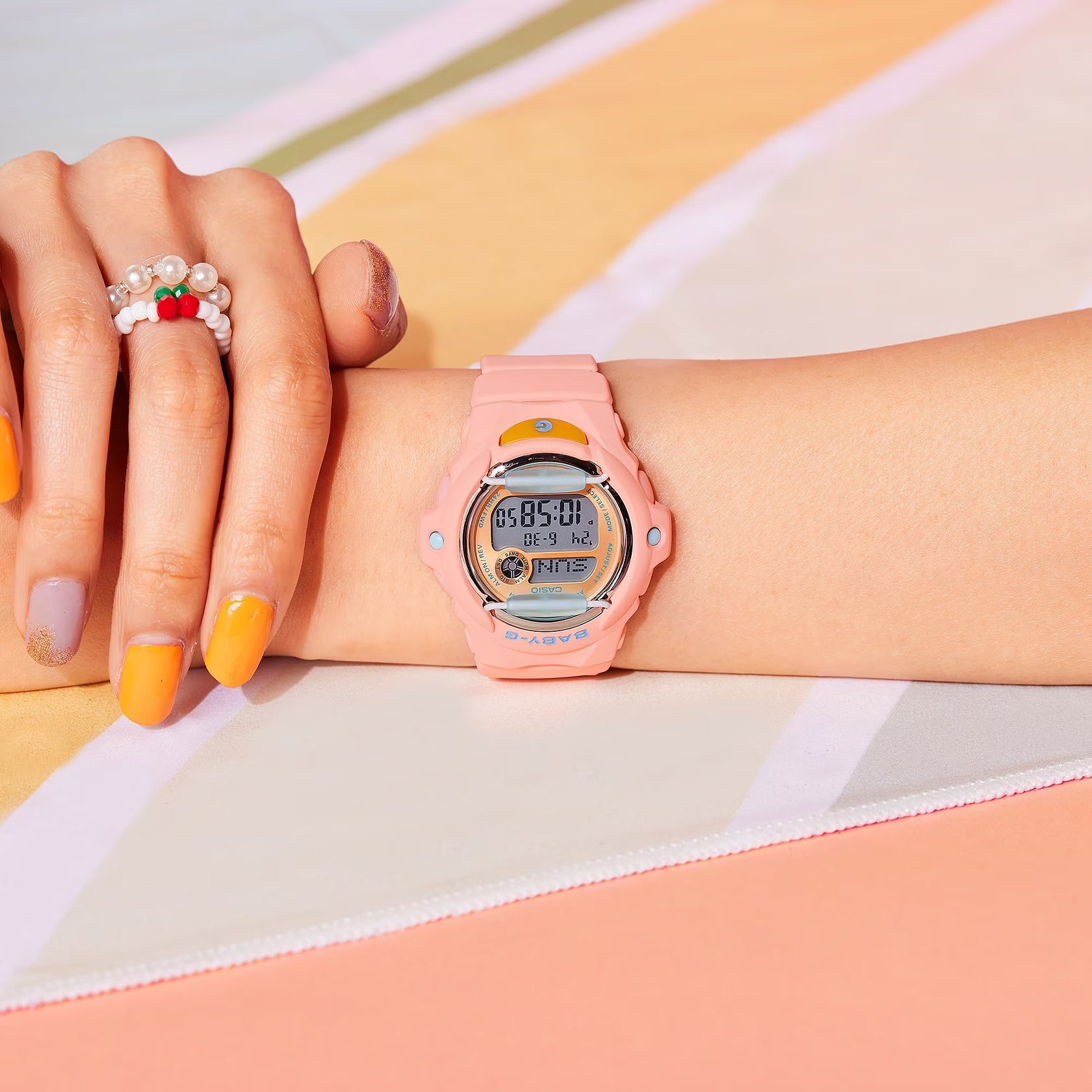 BABY-G Pink Resin Band Womens Watch BG169PB-4D