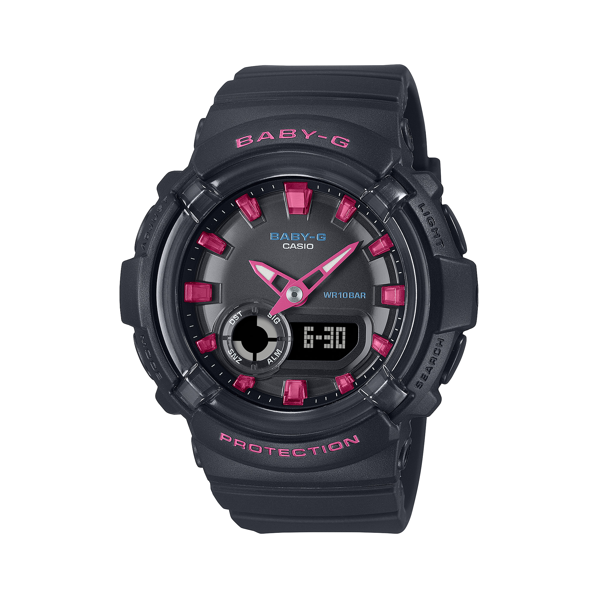 Baby-G Black Dial Black Resin Band Watch BGA280DN-1A