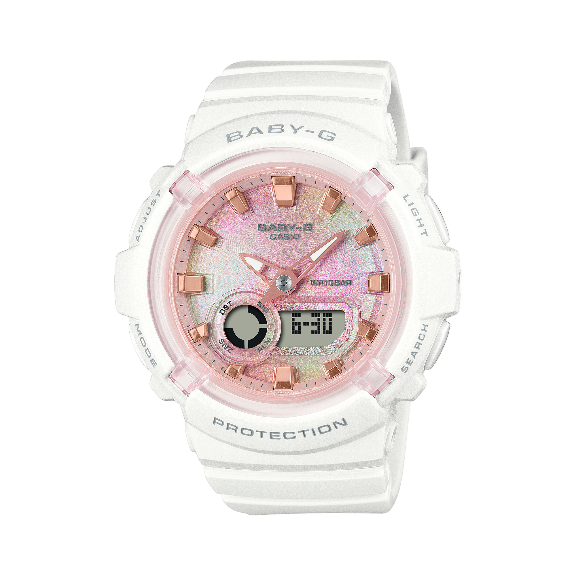 Baby-G Analog Digital White Resin Band Watch BGA280TD-7A