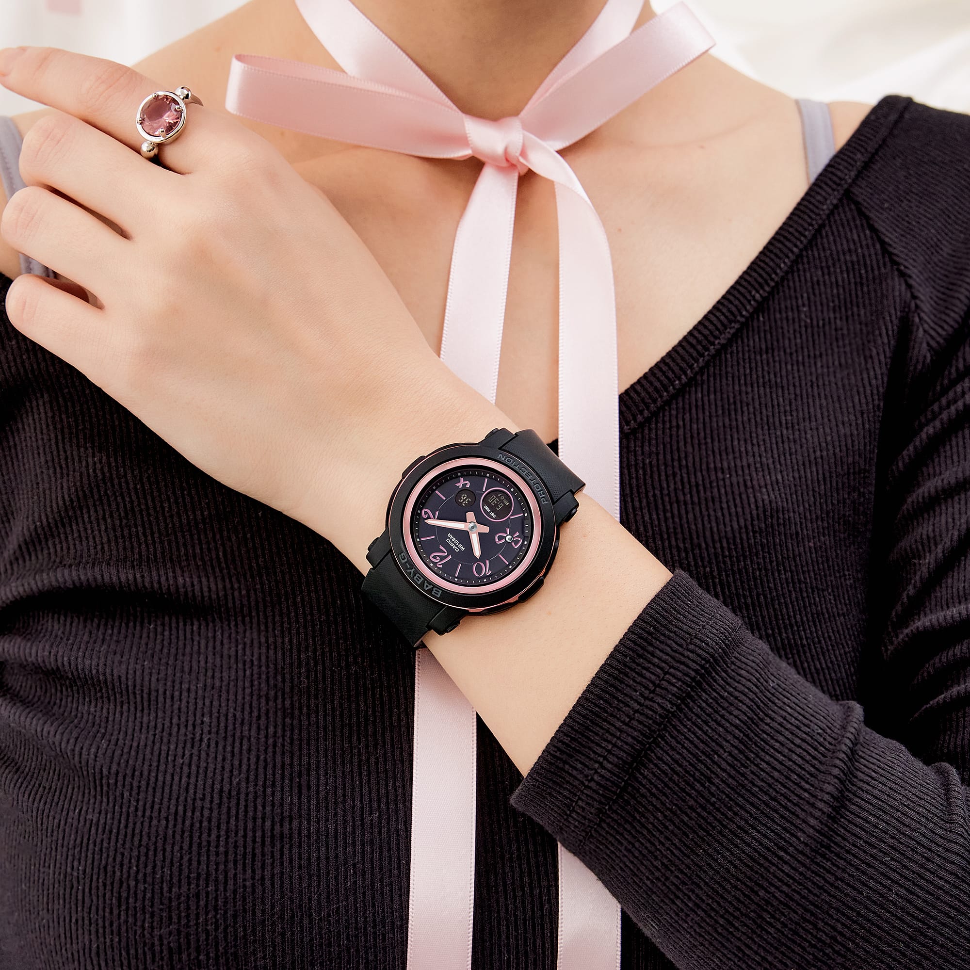 Baby-G Analog Digital Black Resin Band Watch BGA290RA-1A