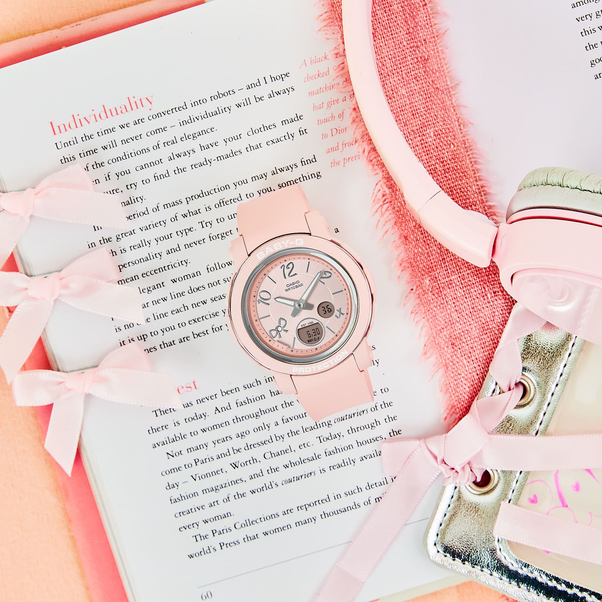 Baby-G Analog Digital Pink Resin Band Watch BGA290RA-4A
