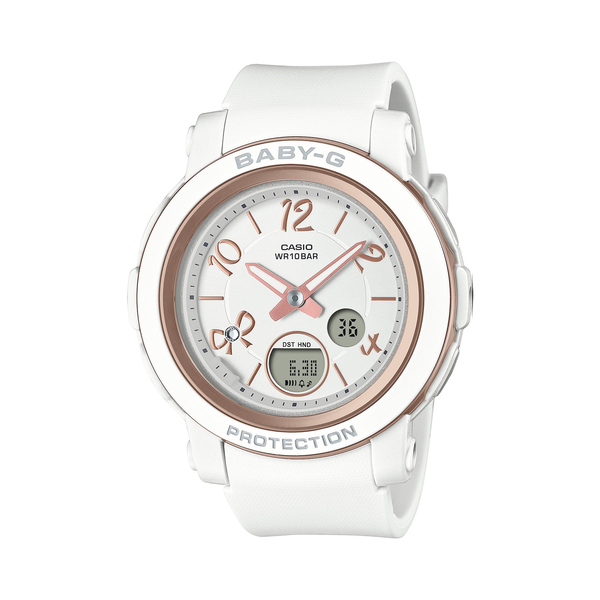 Baby-G Analog Digital White Resin Band Watch BGA290RA-7A