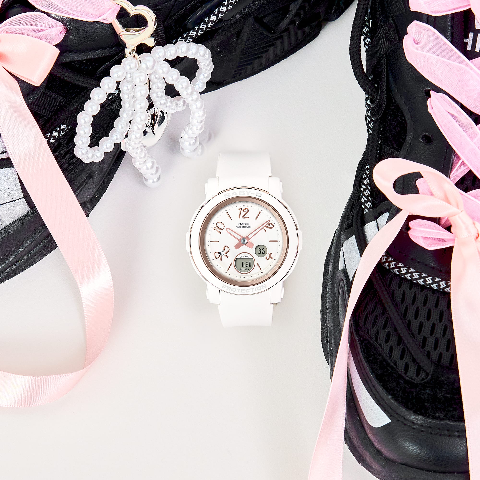 Baby-G Analog Digital White Resin Band Watch BGA290RA-7A