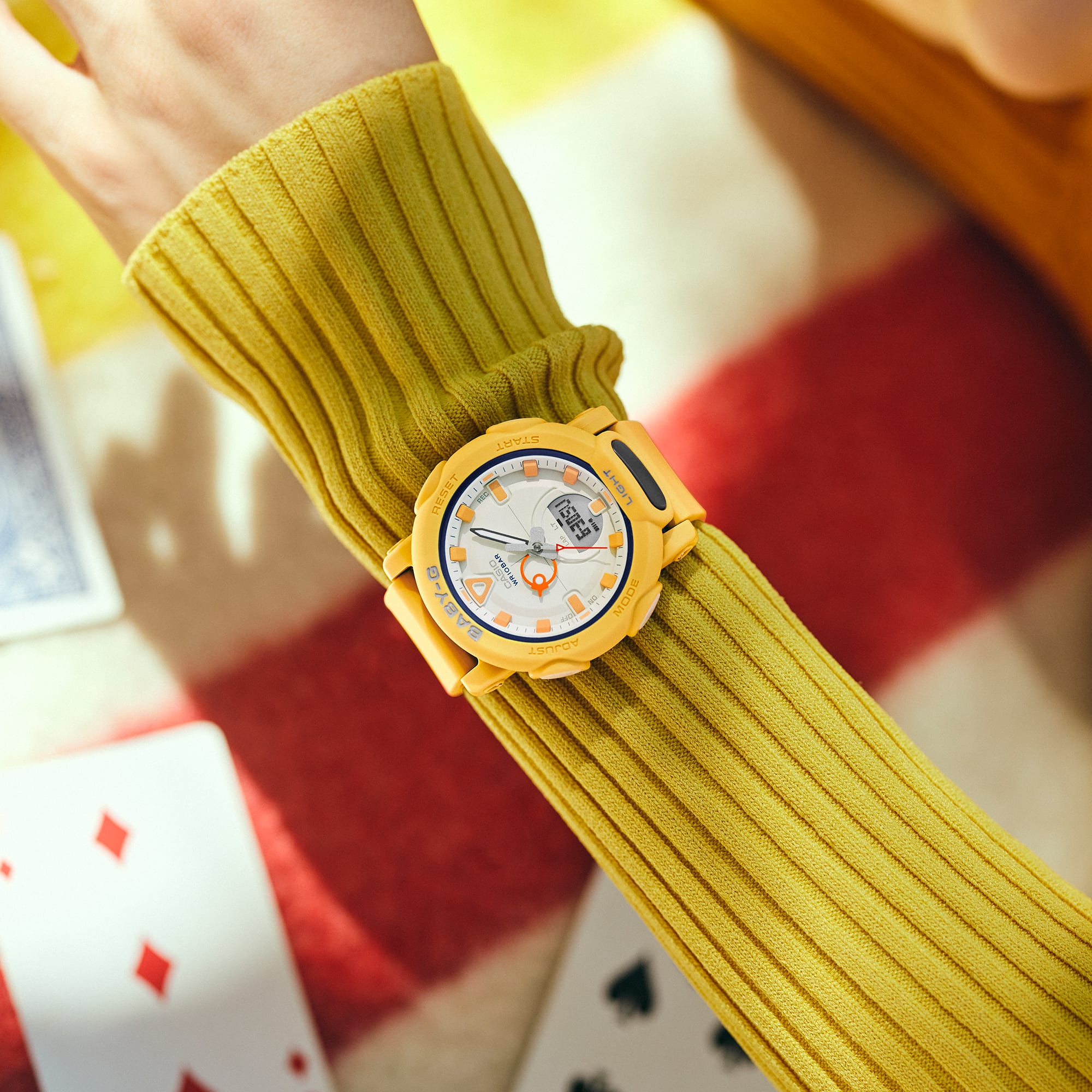 Baby-G Analog Digital Yellow Resin Band Watch BGA310RP-9A