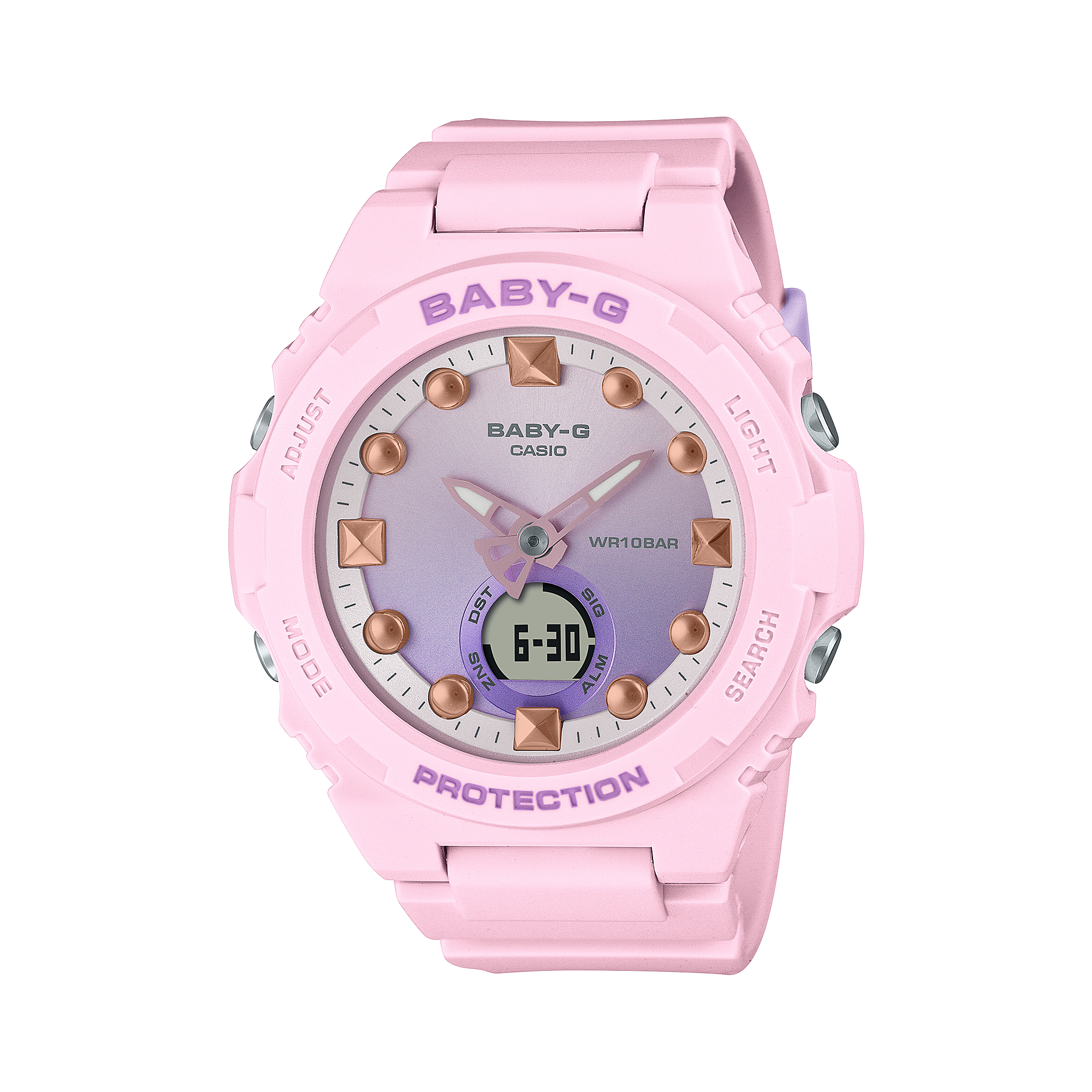 BABY-G Pink Resin Band Womens Watch BGA320-4A