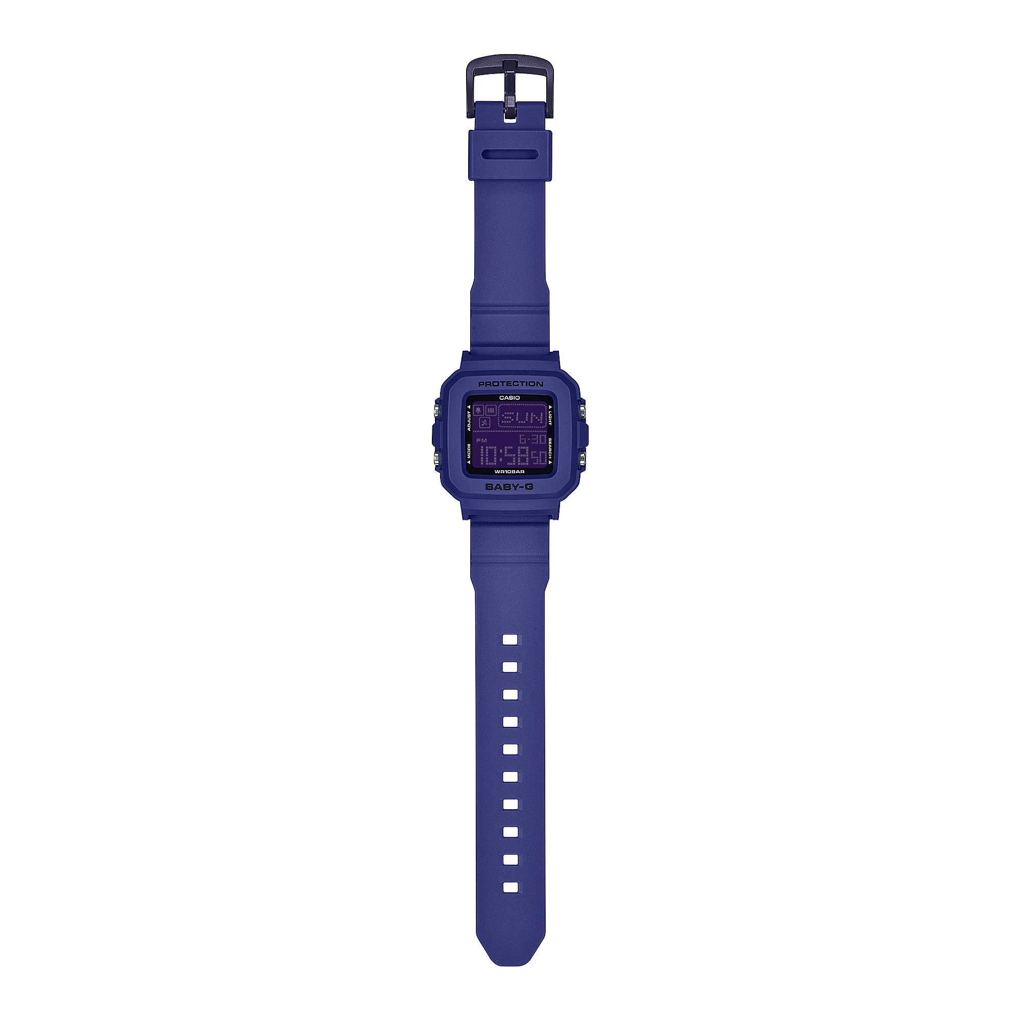 Baby-G Digital Holder Set Violet Resin Band Watch BGD10K-2D