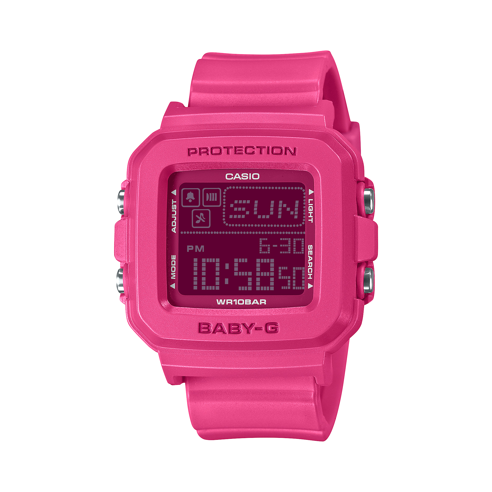 Baby-G Digital Holder Set Pink Resin Band Watch BGD10K-4D
