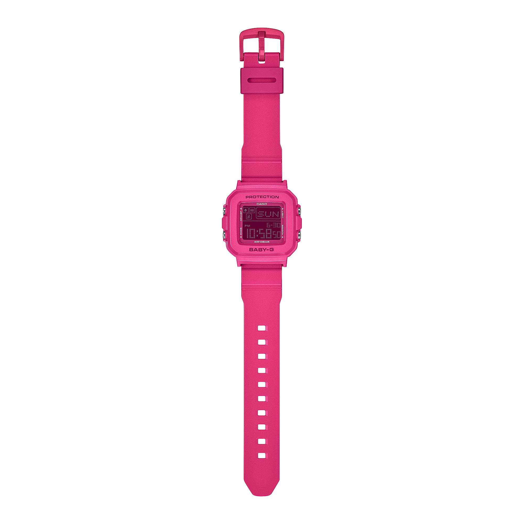 Baby-G Digital Holder Set Pink Resin Band Watch BGD10K-4D