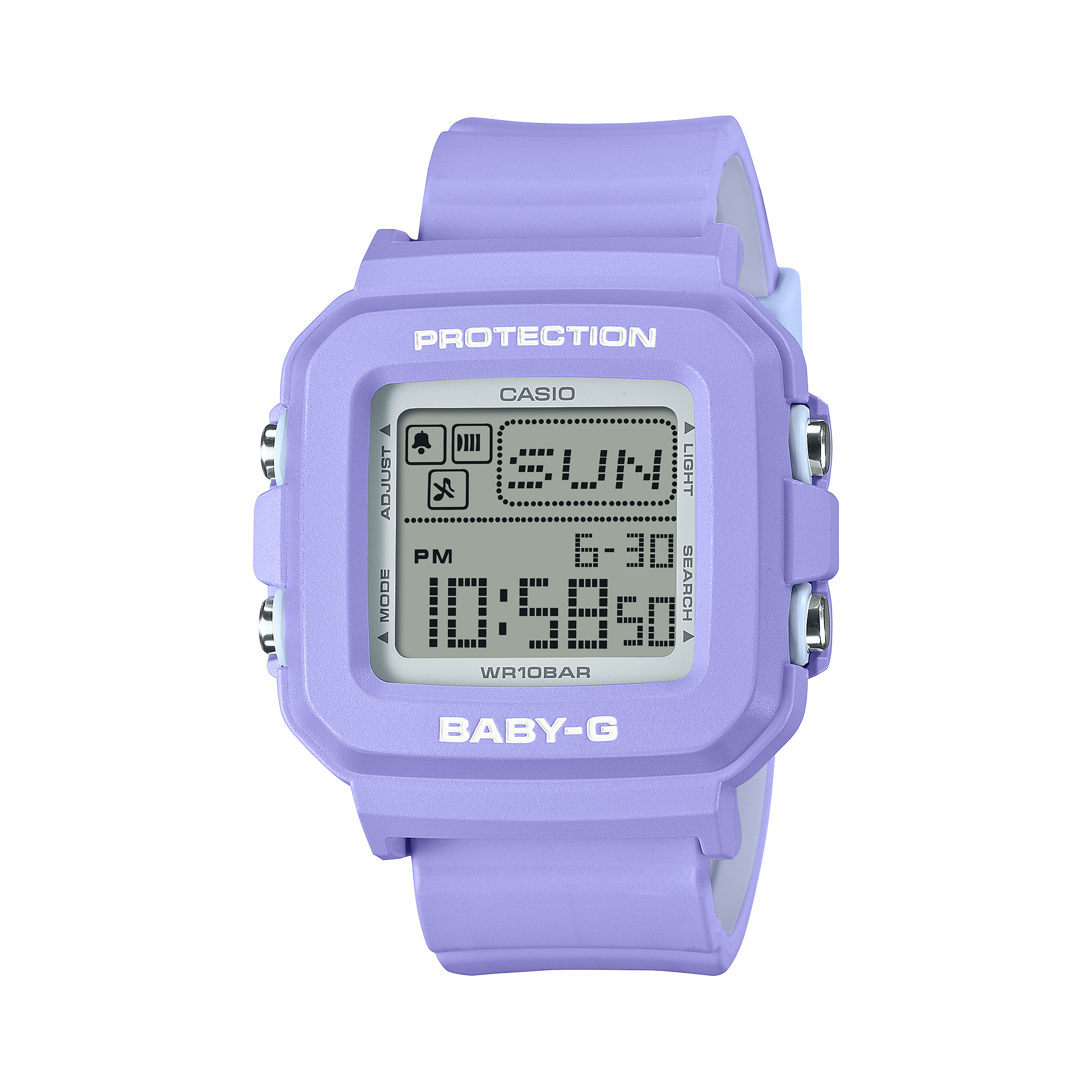 Baby-G Digital Purple Resin Band Watch BGD10K-6D