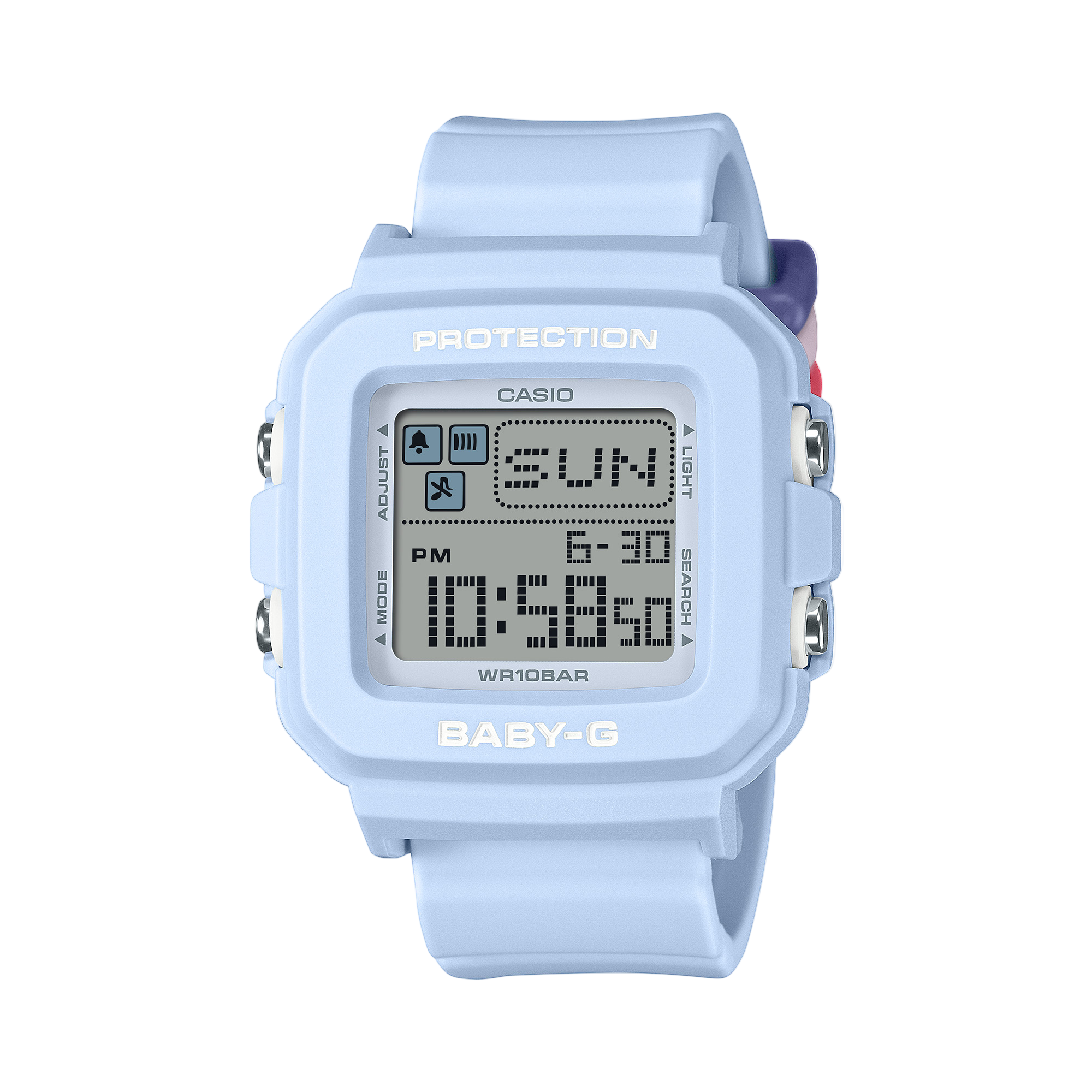 Baby-G Grey Dial Blue Resin Band Watch BGD10L-2D
