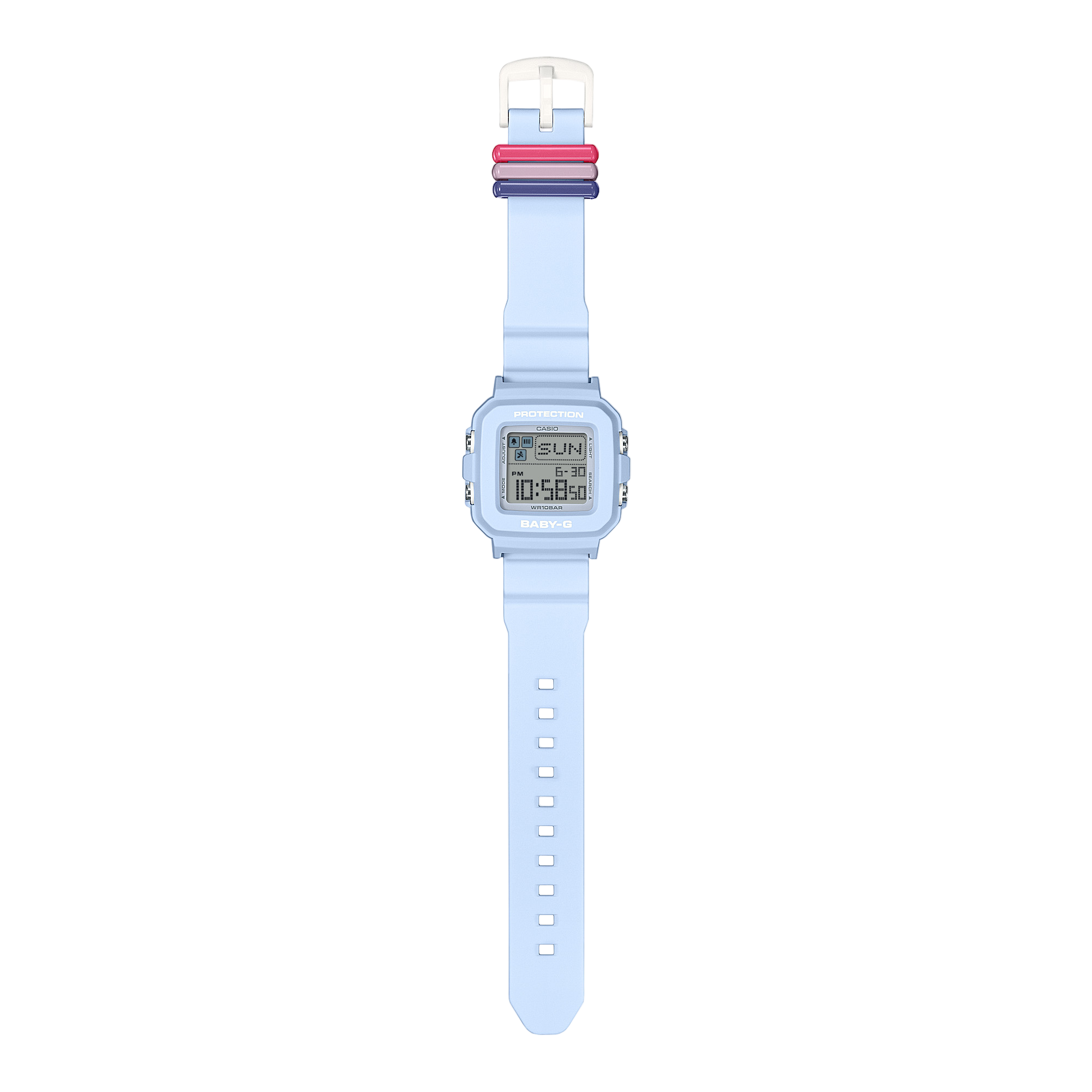 Baby-G Grey Dial Blue Resin Band Watch BGD10L-2D