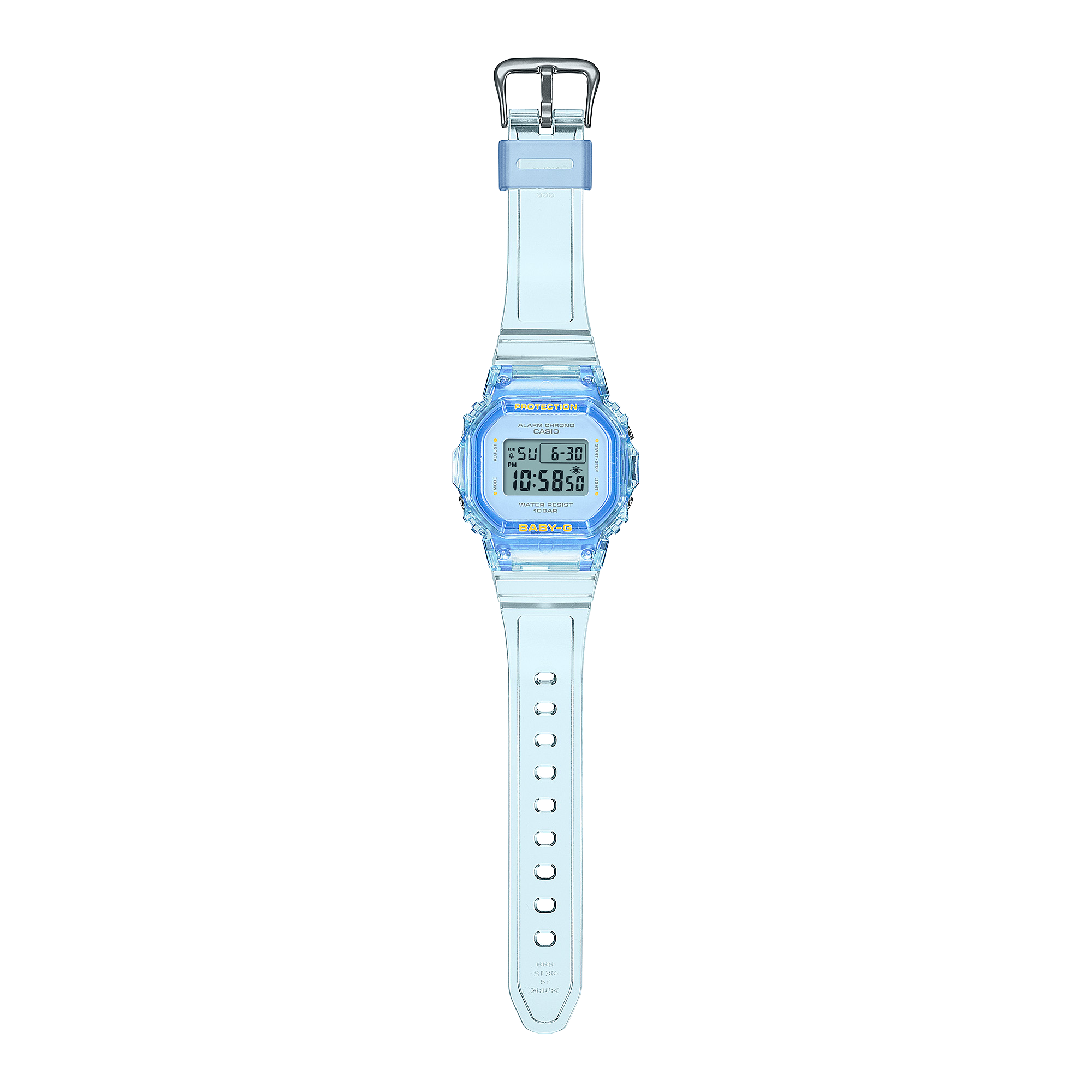 Baby-G Blue Dial Transparent Resin Band Watch BGD565SJ-2D