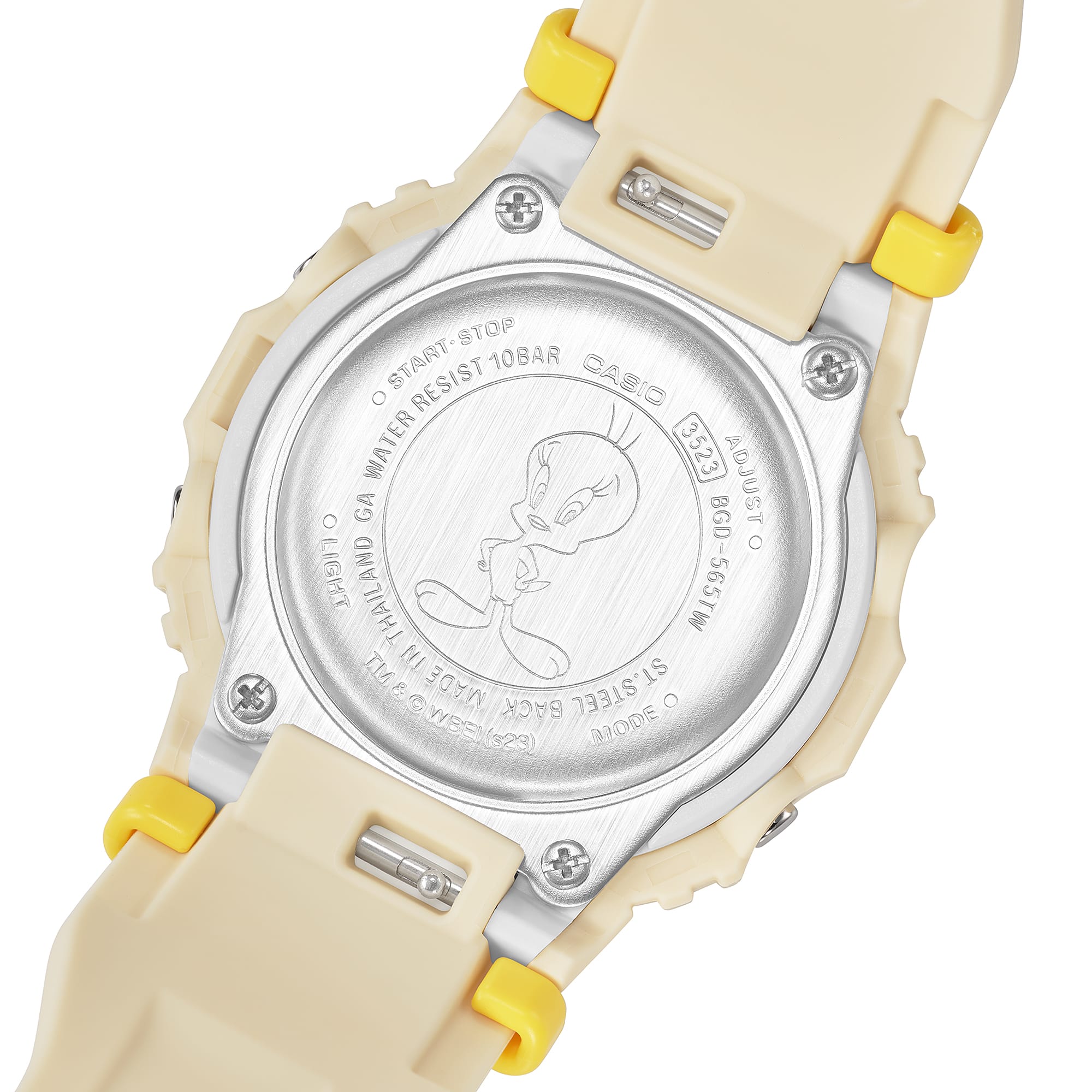 Baby-G Tweety Collaboration White Dial Resin Band Watch BGD565TW-5D