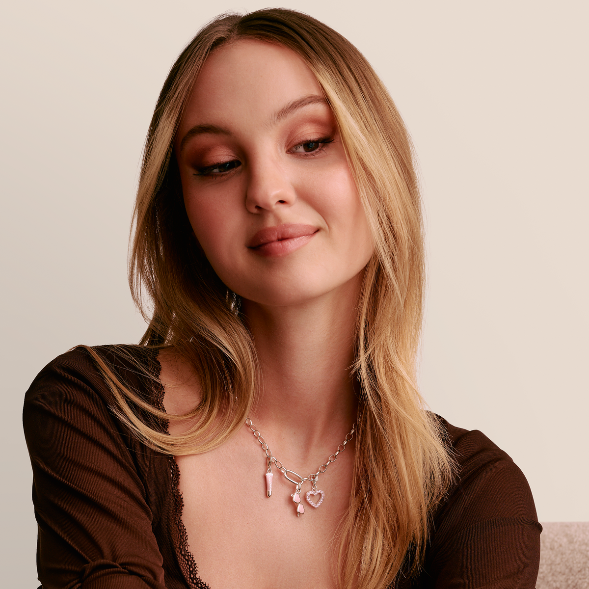 Thomas Sabo Connect Charm Pendant Pink Sunglasses