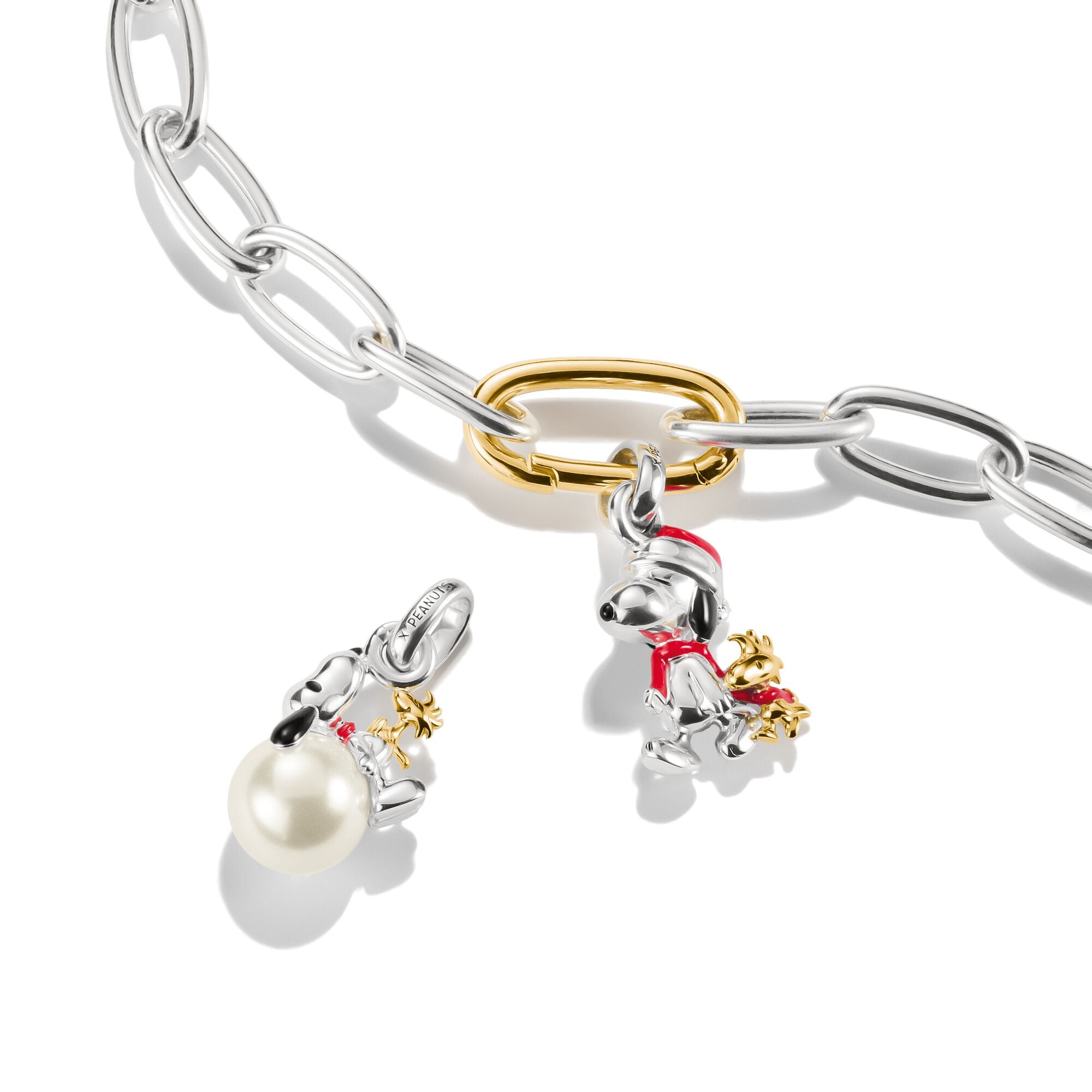THOMAS SABO Connect Charm Snoopy & Woodstock Christmas PEANUTS