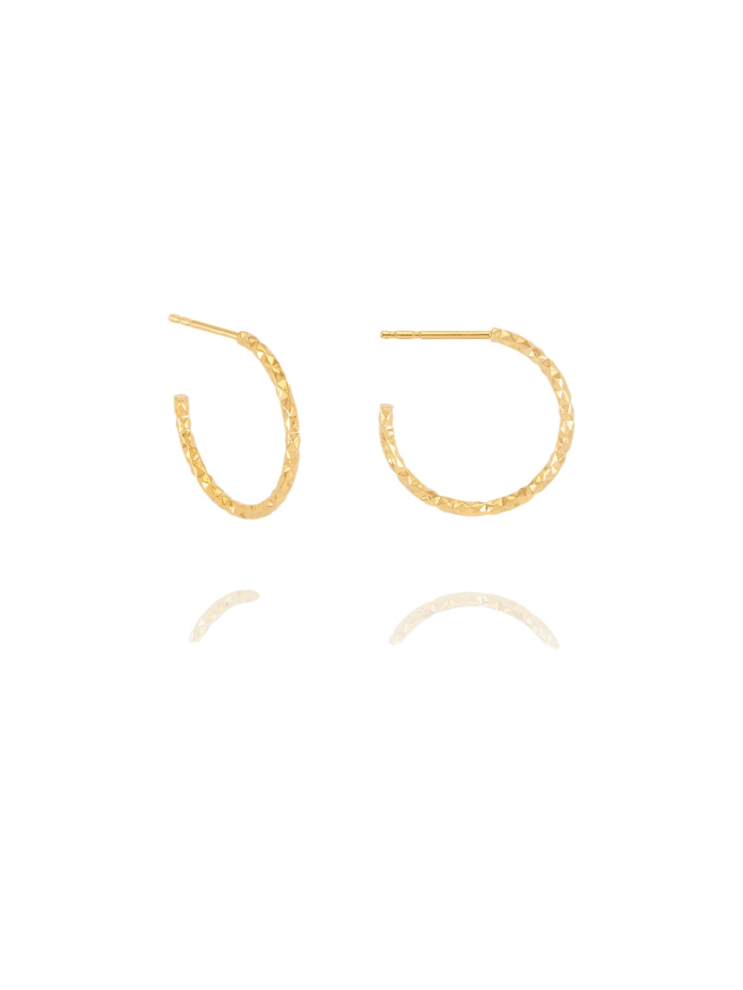 Rachel Jackson Shimmering Sun Medium Hoop Earrings Gold