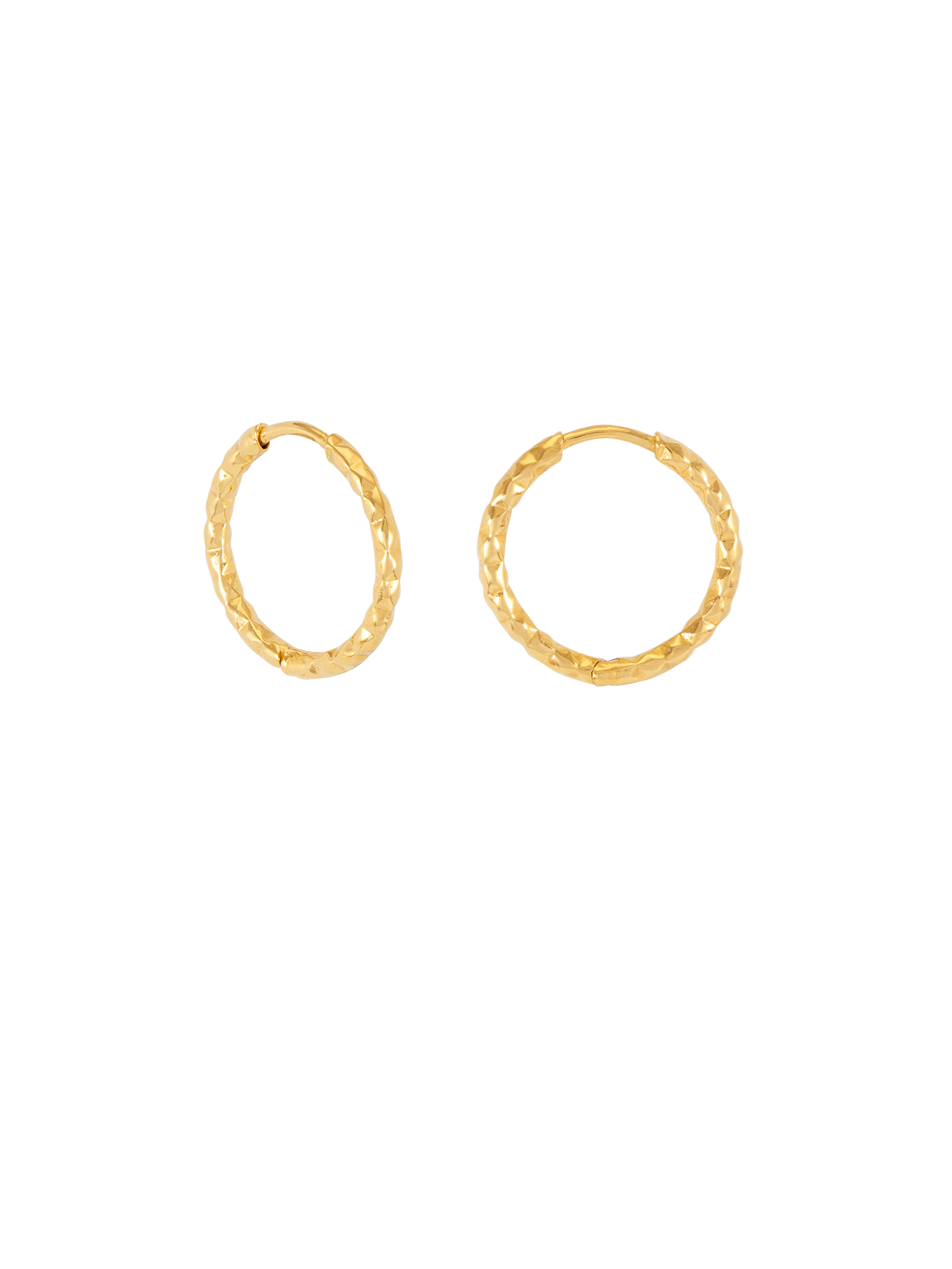 Rachel Jackson Shimmering Sun Huggie Hoop Earrings Gold