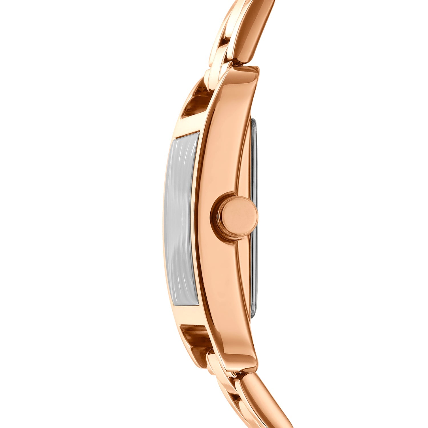 DKNY Rose Gold Stainless Steel Womens Watch Silver Dial 29mm