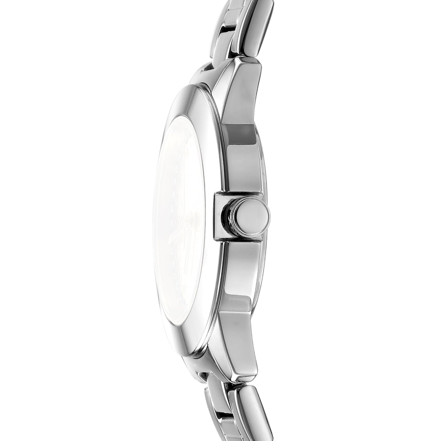 DKNY Silver Stainless Steel Park Ave Logo 30mm Womens Watch