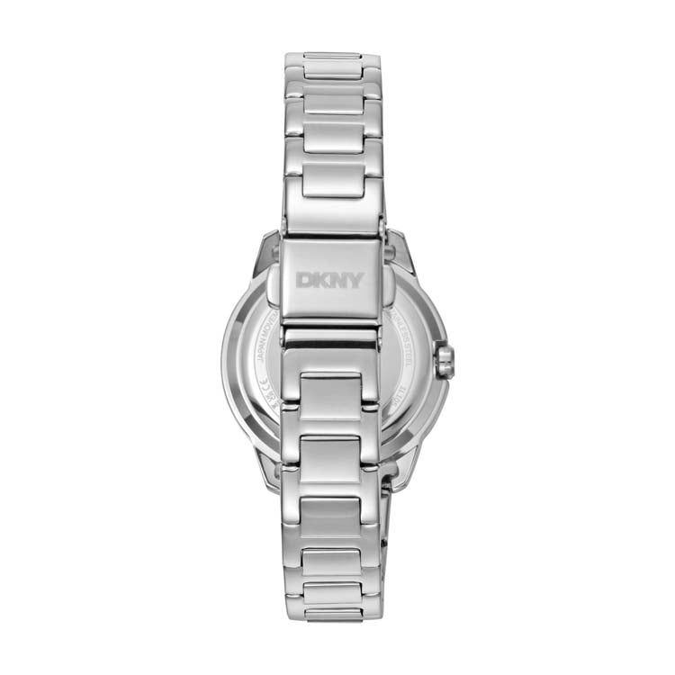 DKNY Silver Stainless Steel 30mm Women's Minimalist Watch