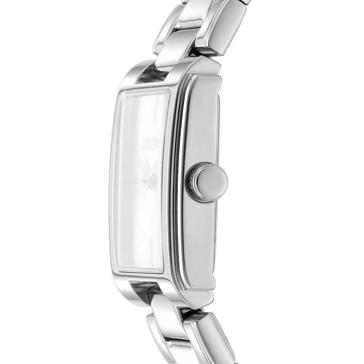 DKNY Silver Stainless Steel Womens Watch 23x30mm Versatile Style