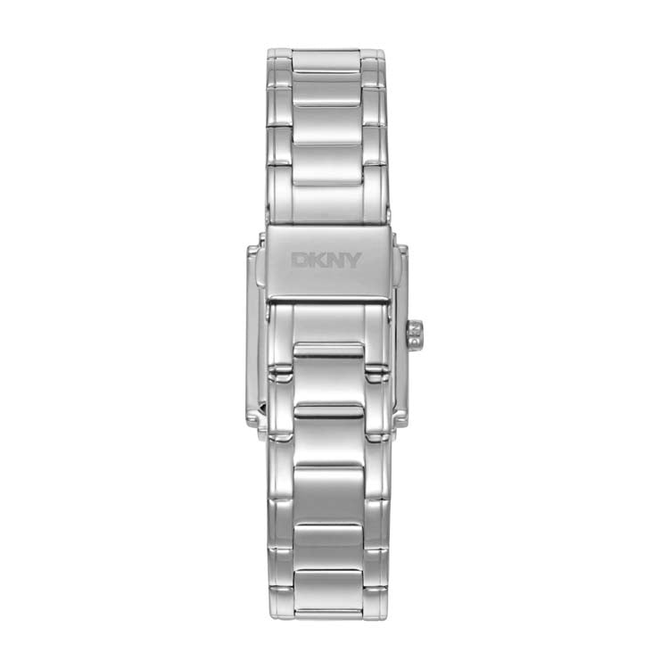 DKNY Silver Stainless Steel Logo Watch Modern Elegant Design
