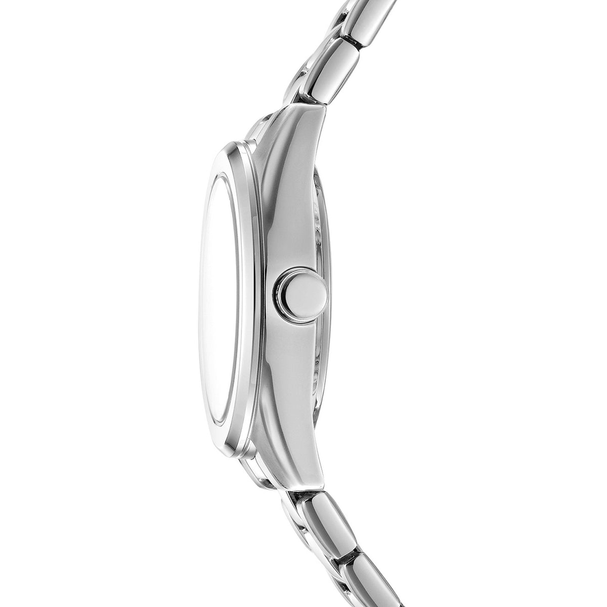 DKNY Logo Silver 28mm Silver Dial Womens Watch + Silver Bracelet DK1L145M0035