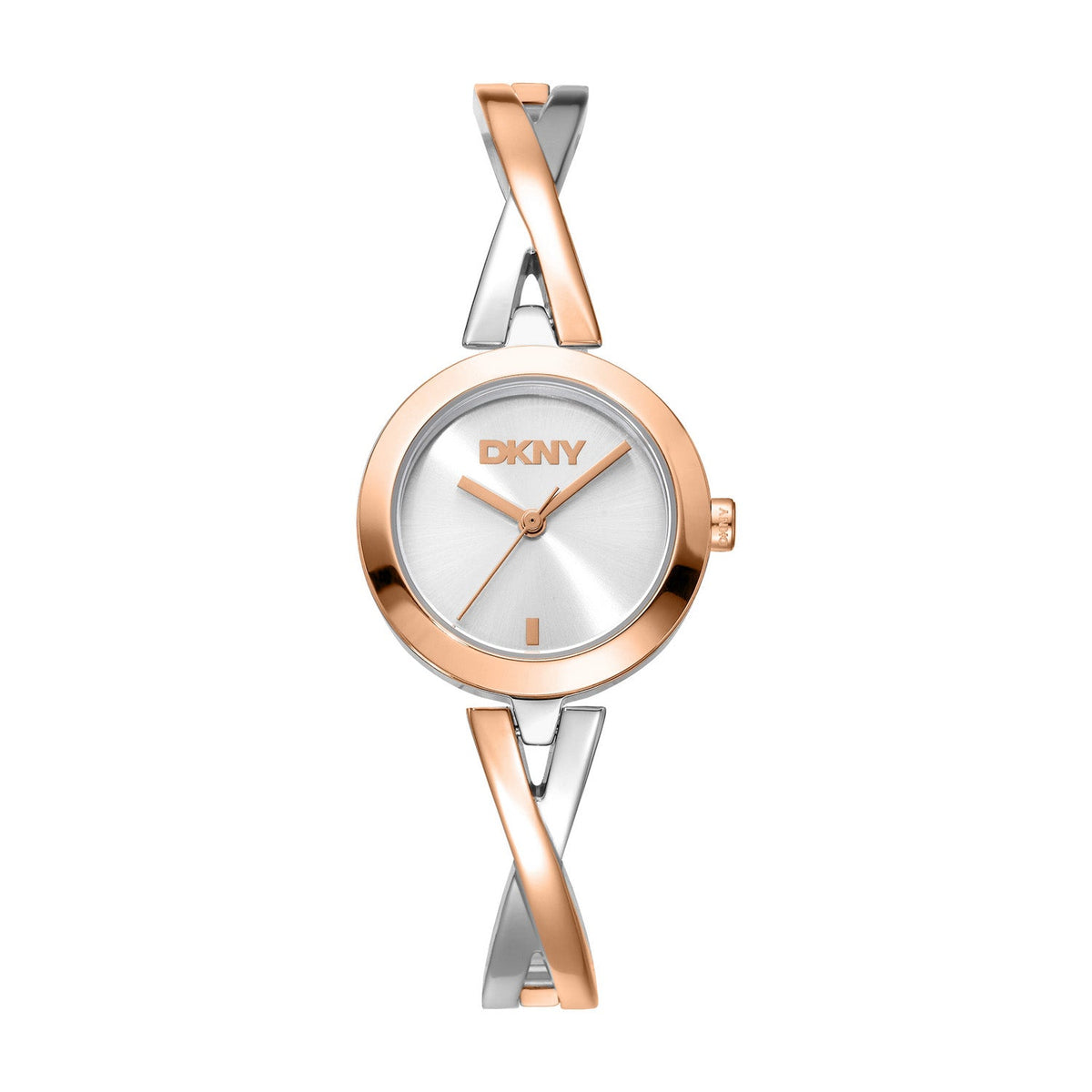 DKNY Half Bangle Rose Two-Tone 26mm Womens Watch DK1L170M0035