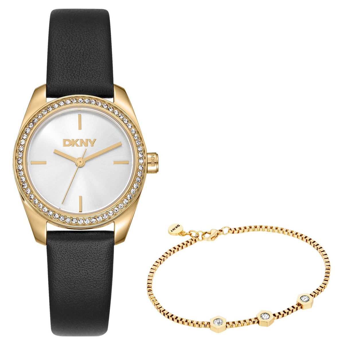 DKNY Evening Silver Dial Black Leather Womens Watch DK1L184L0025 view 4