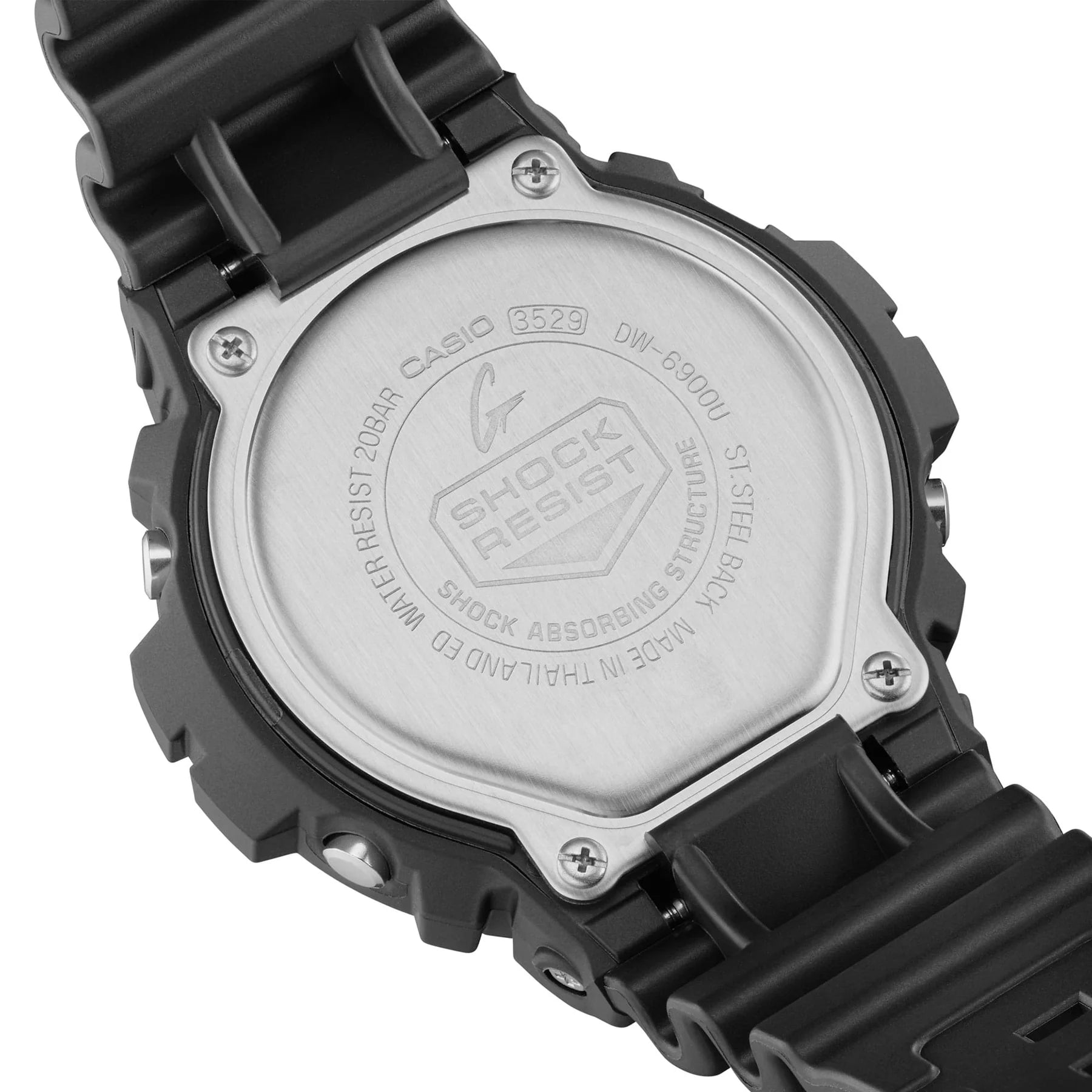 G-Shock Digital Black Dial and Resin Band Watch DW6900U-1D