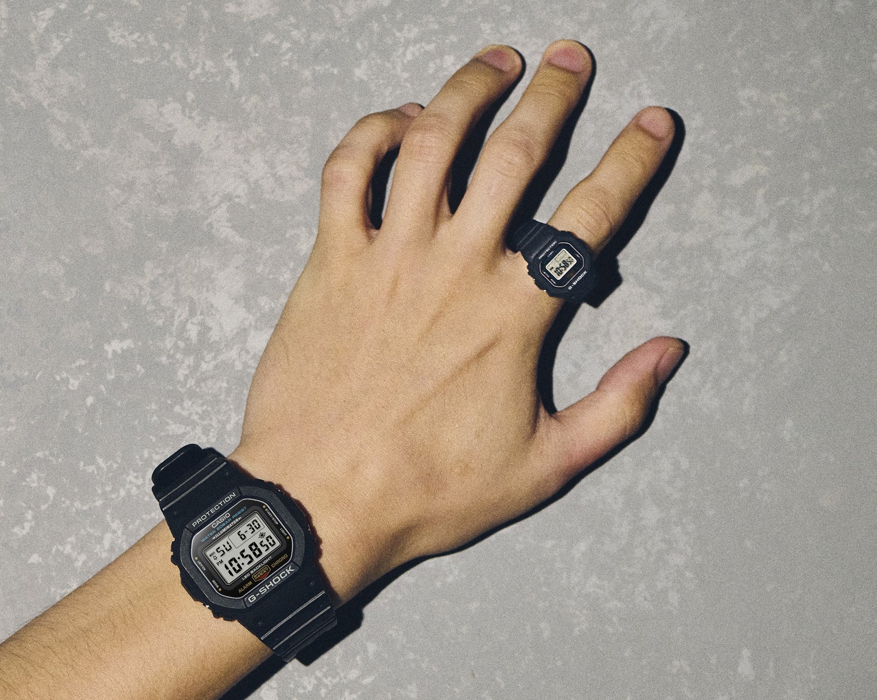G-Shock Nano 5600 SERIES Yellow Ring Watch DWN5600-9D