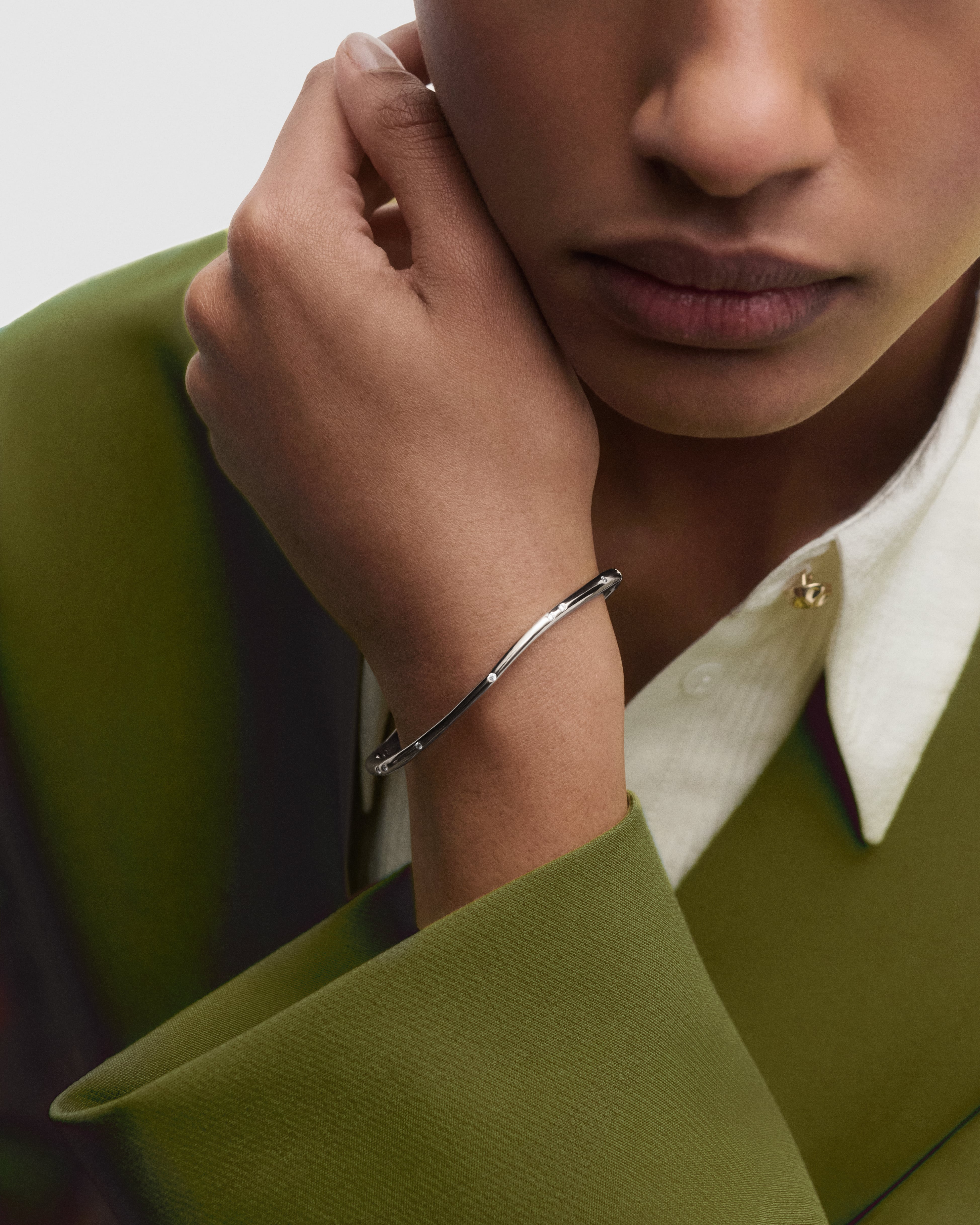 PDPAOLA Air Gold Bangle Medium