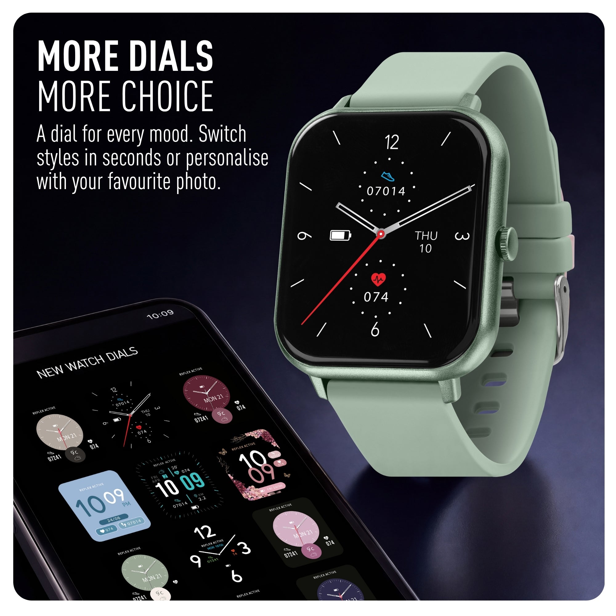 Reflex Active Nexus 100 S Lite Green Silicone smart watch — view 6