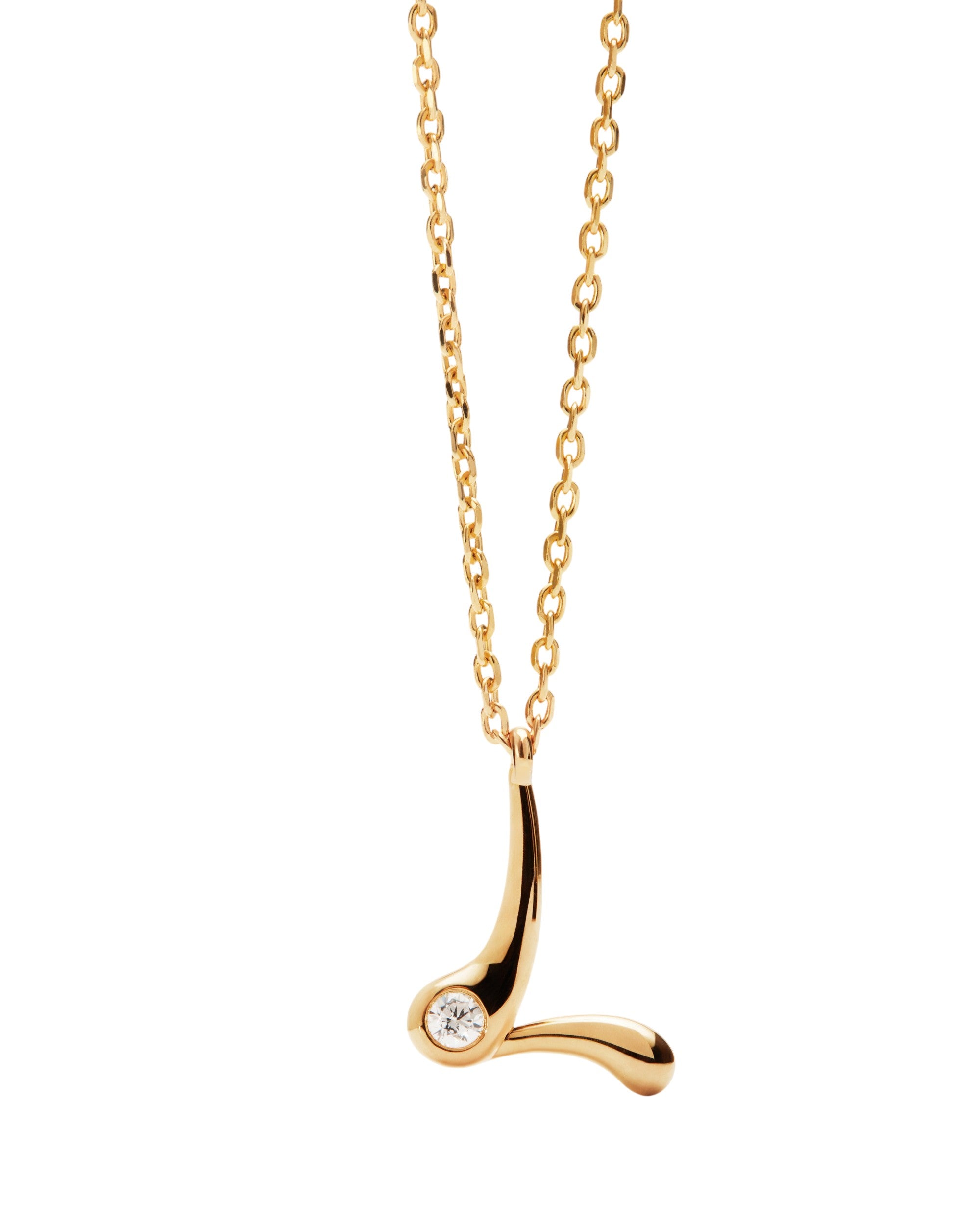 PDPAOLA Initial Letter Pendant L Women's Necklace CO01-B85-U