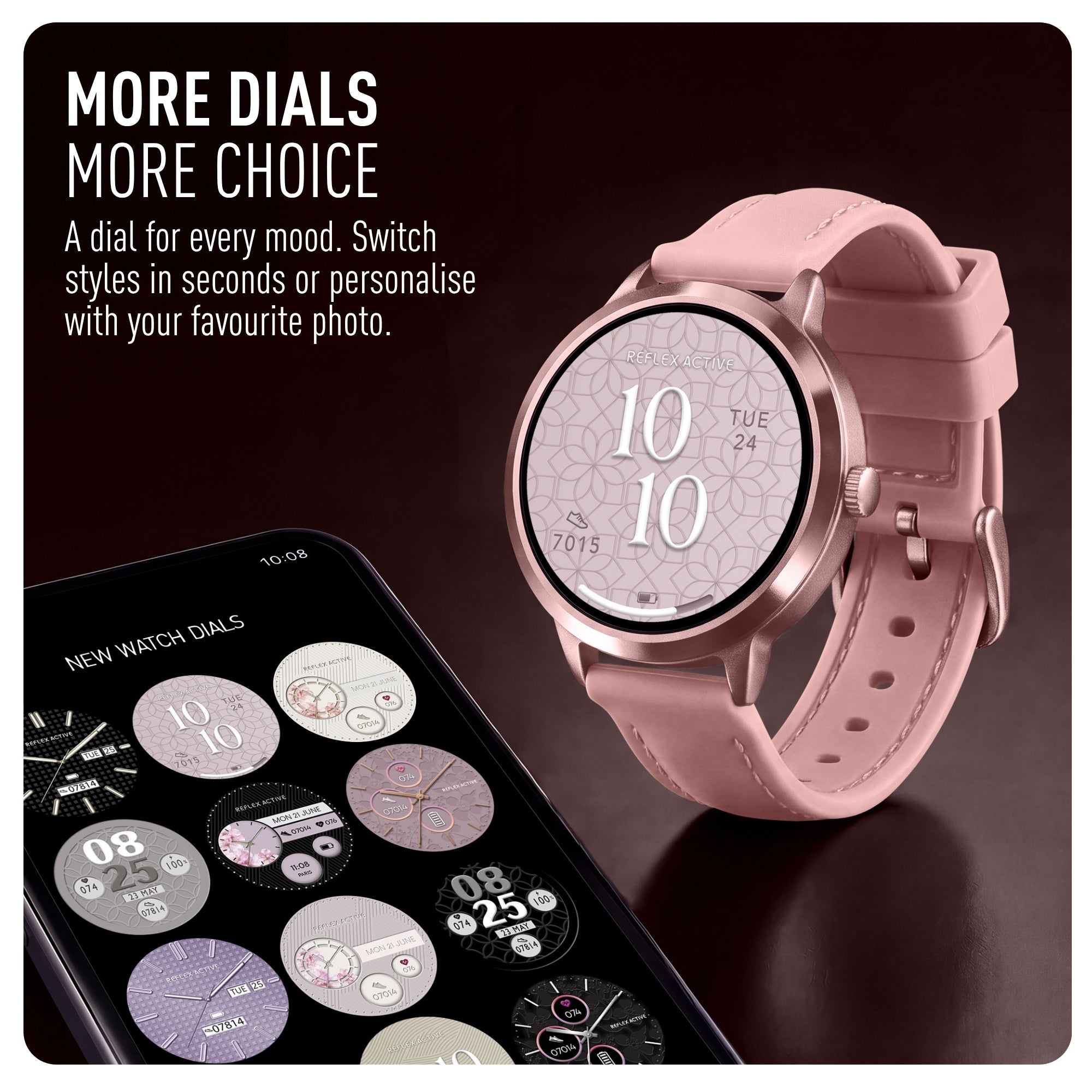 Reflex Active Spectra 300 R Amoled Rose Silicone smart watch — view 7